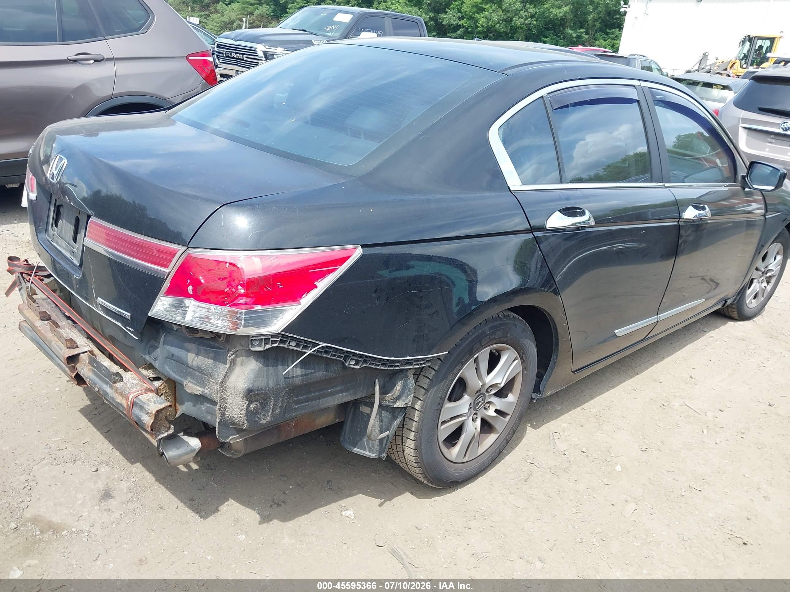 2011 Honda Accord 2.4 Se Черный vin: 1HGCP2F67BA010569