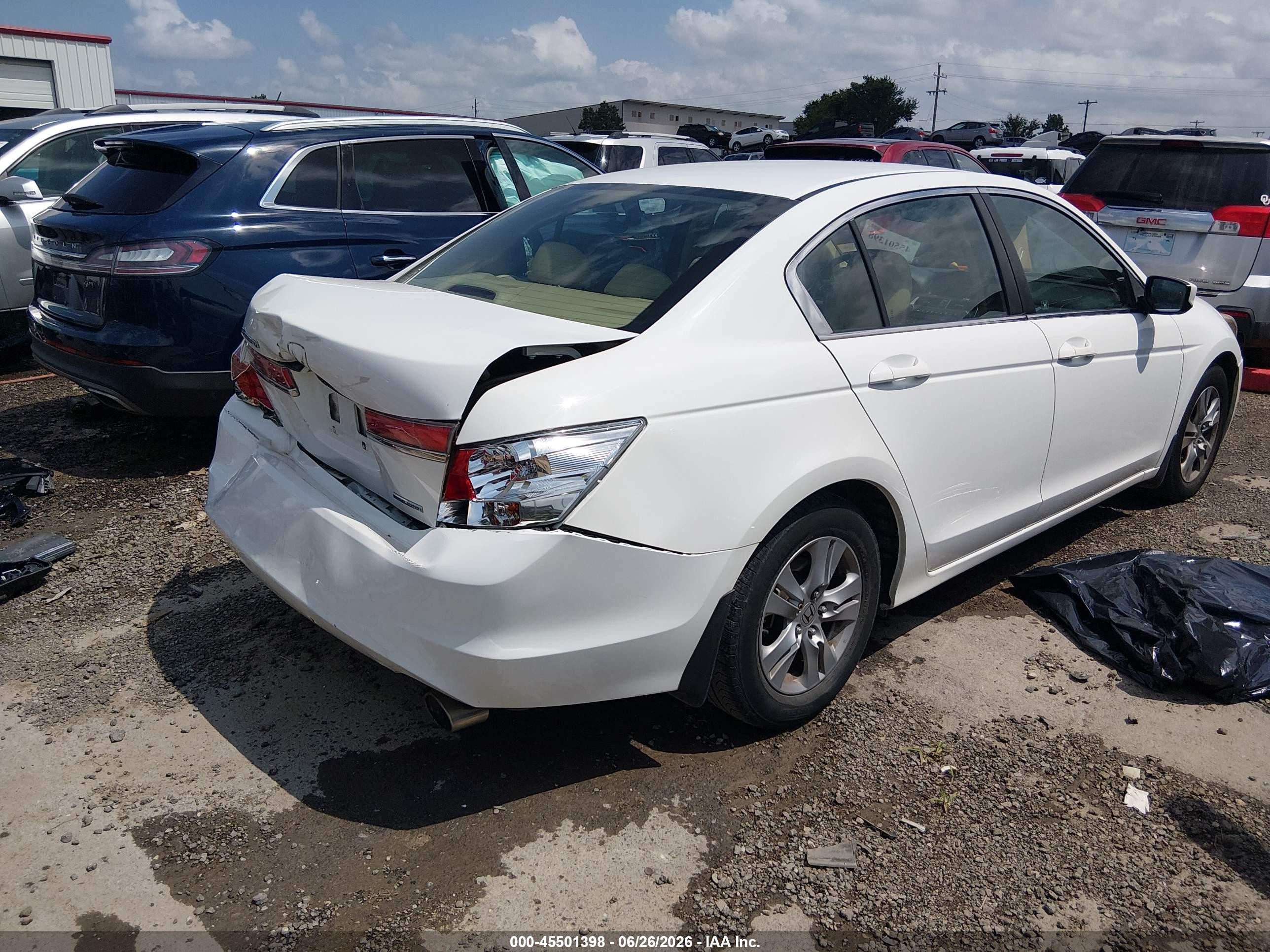 2011 Honda Accord 2.4 Se White vin: 1HGCP2F67BA017117