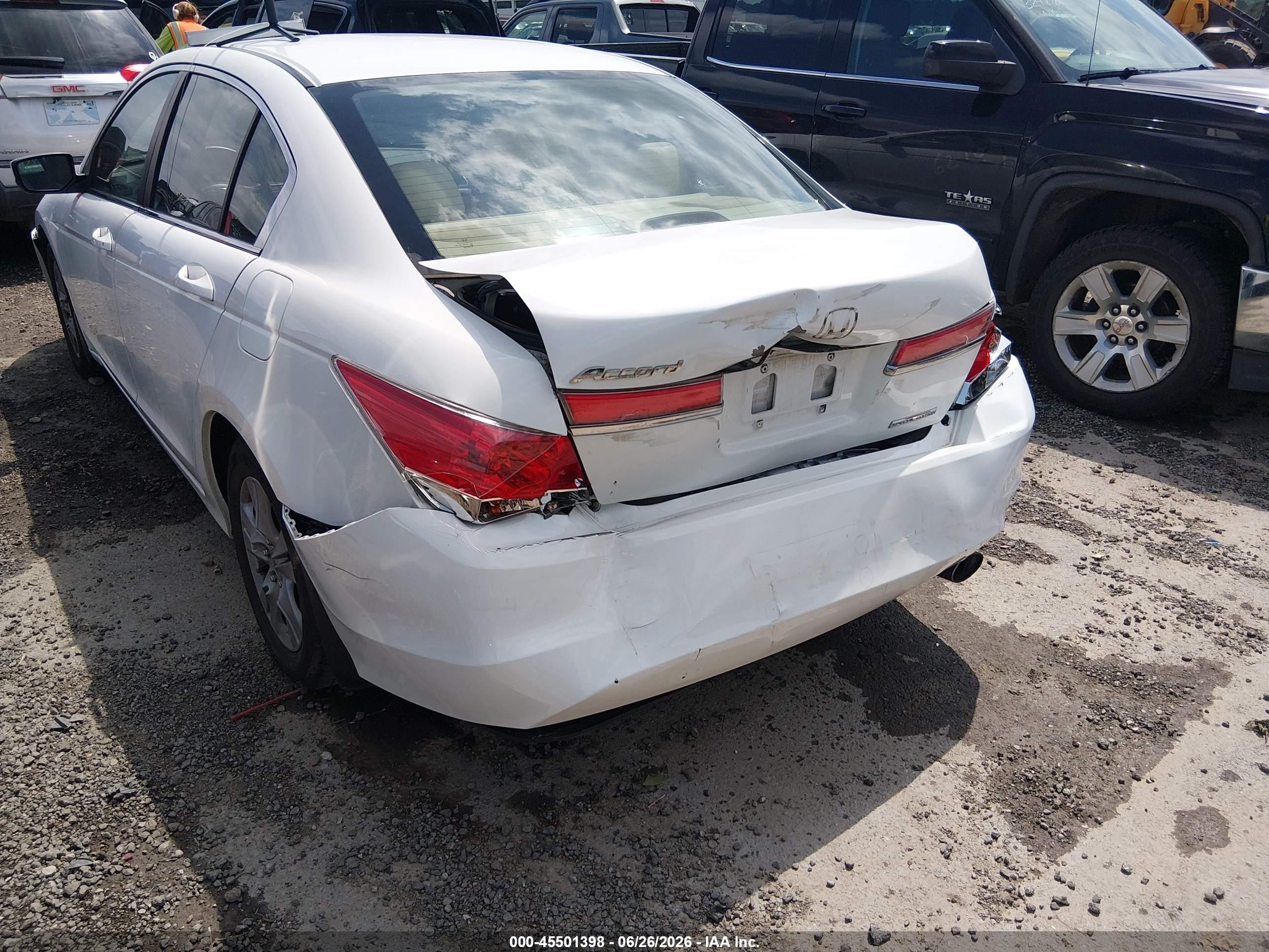 2011 Honda Accord 2.4 Se White vin: 1HGCP2F67BA017117