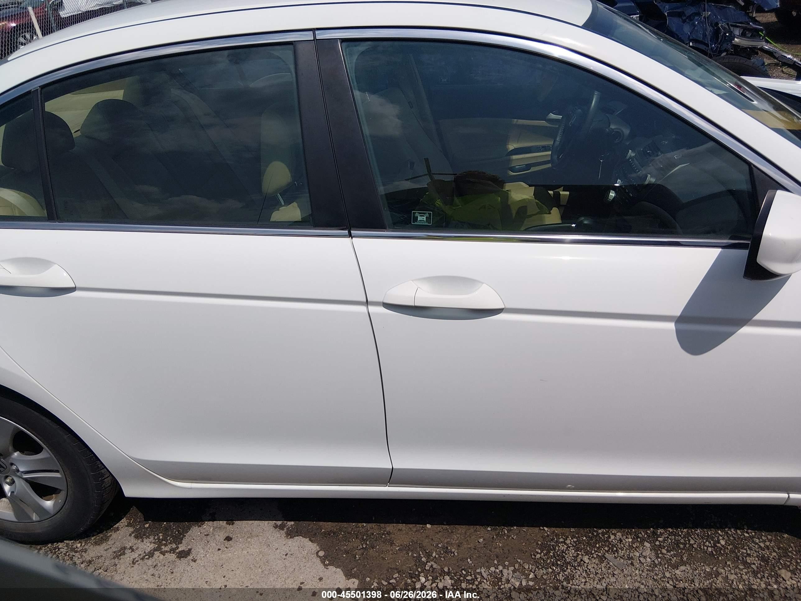 2011 Honda Accord 2.4 Se White vin: 1HGCP2F67BA017117
