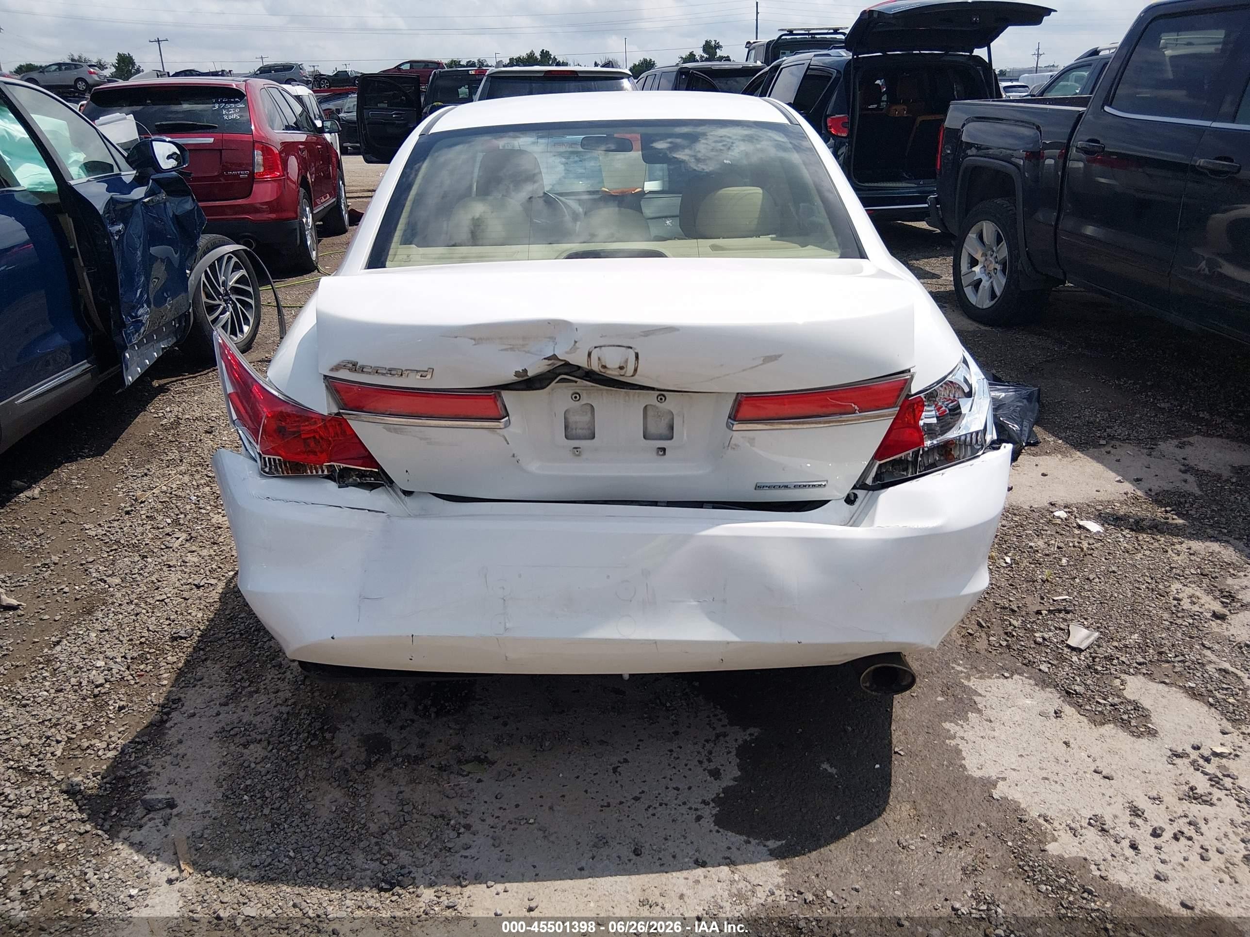 2011 Honda Accord 2.4 Se White vin: 1HGCP2F67BA017117
