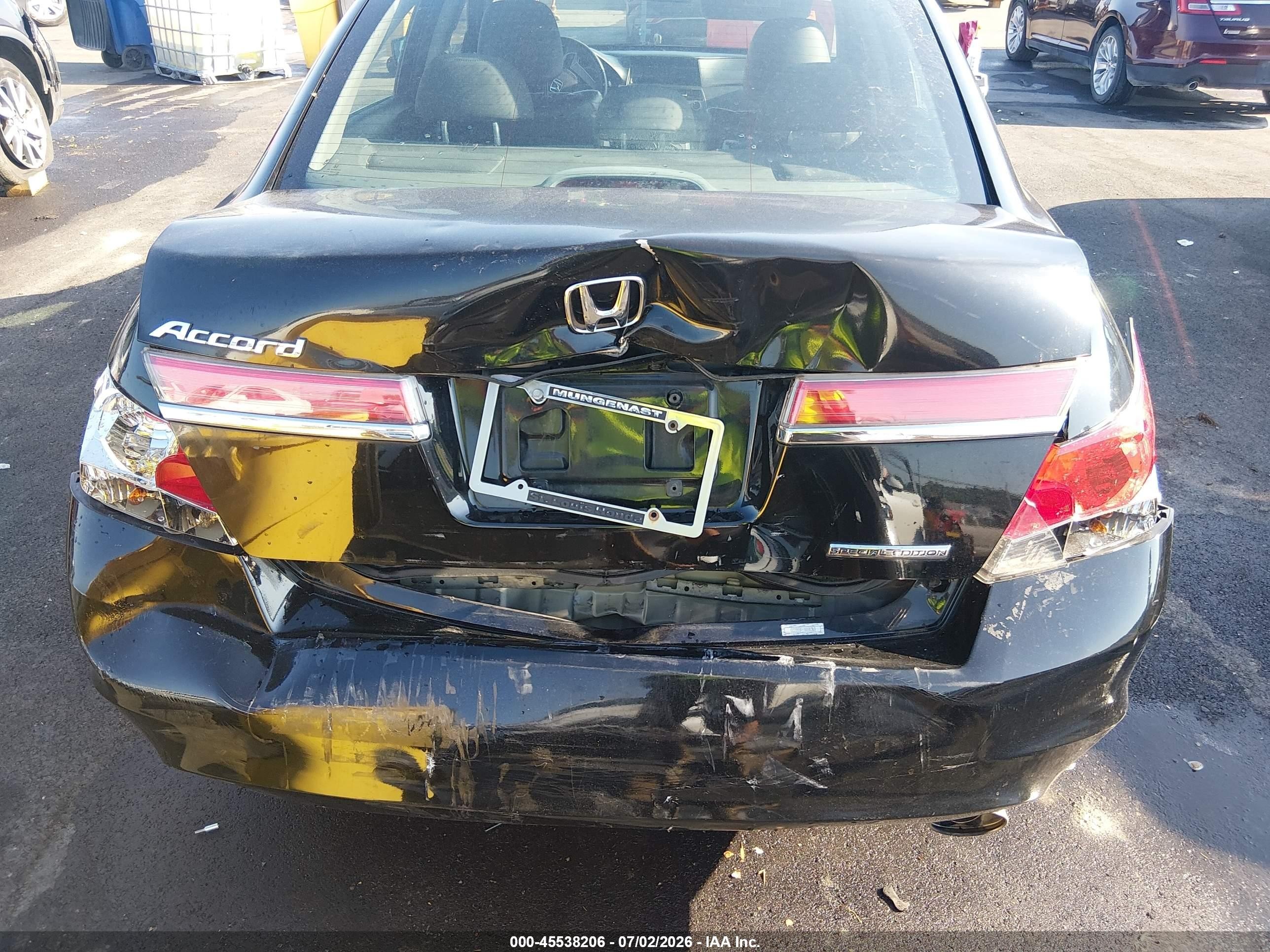 2011 Honda Accord 2.4 Se Black vin: 1HGCP2F67BA043121