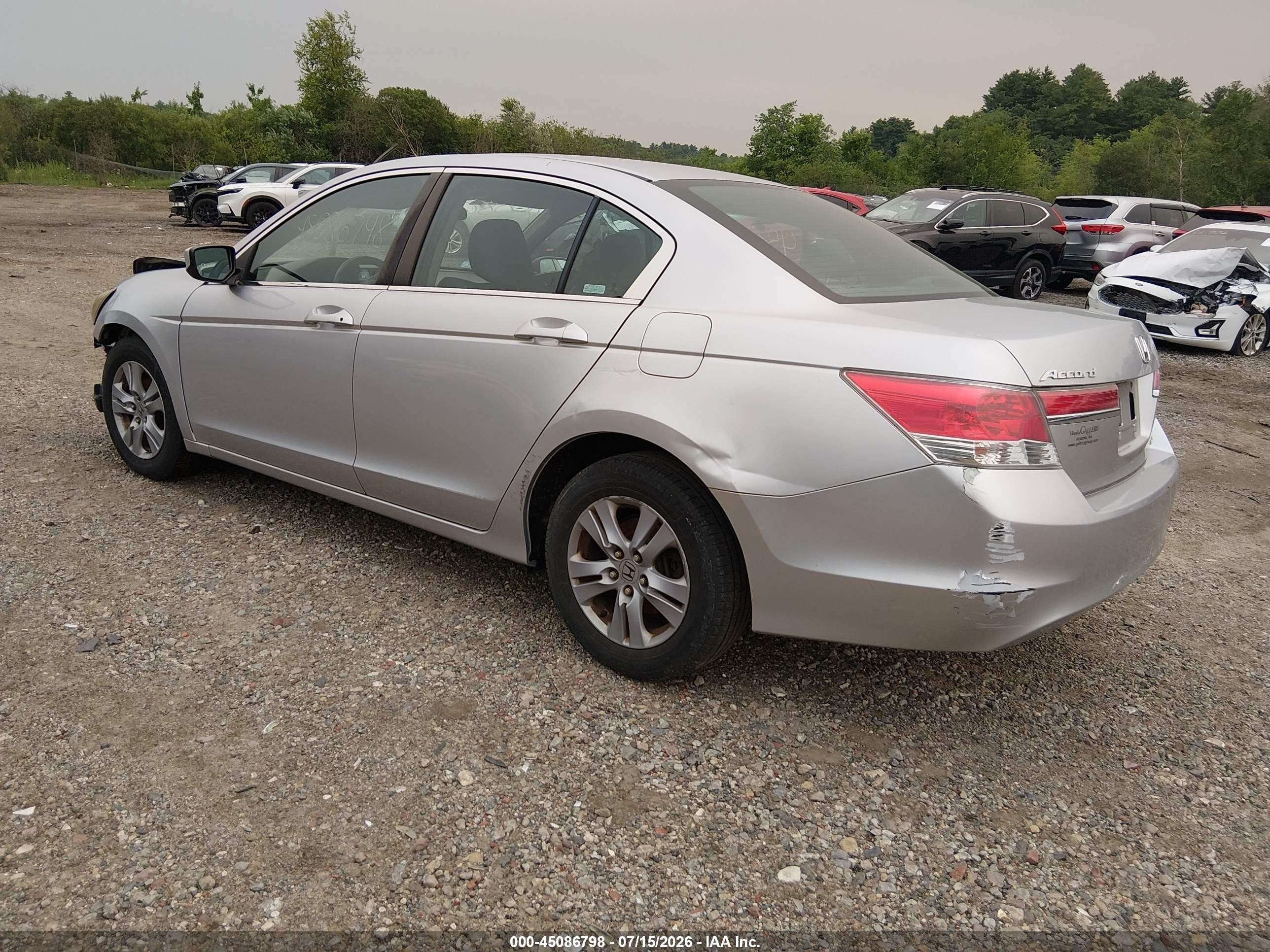 2011 Honda Accord 2.4 Se Silver vin: 1HGCP2F67BA073543