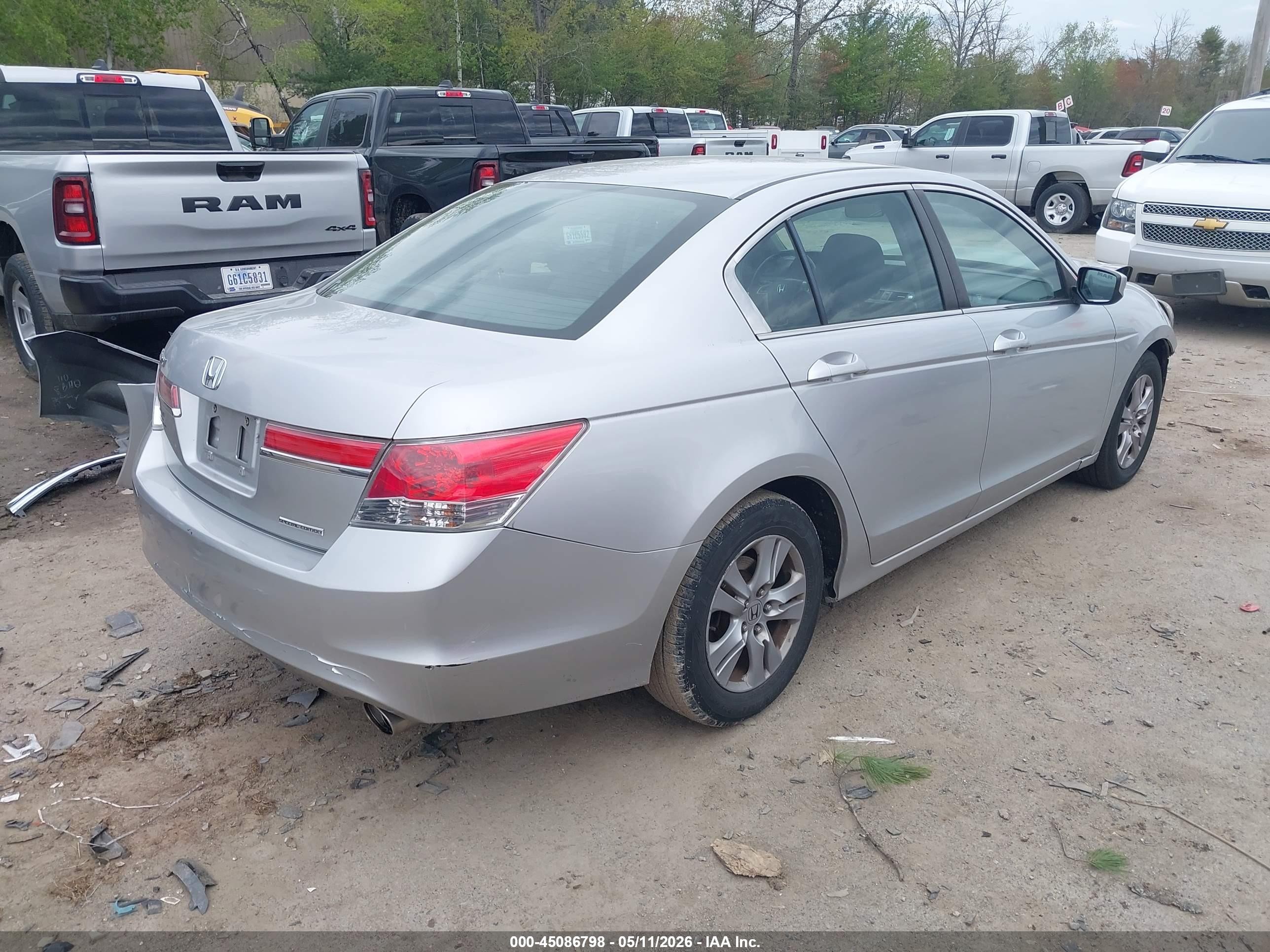 2011 Honda Accord 2.4 Se Silver vin: 1HGCP2F67BA073543