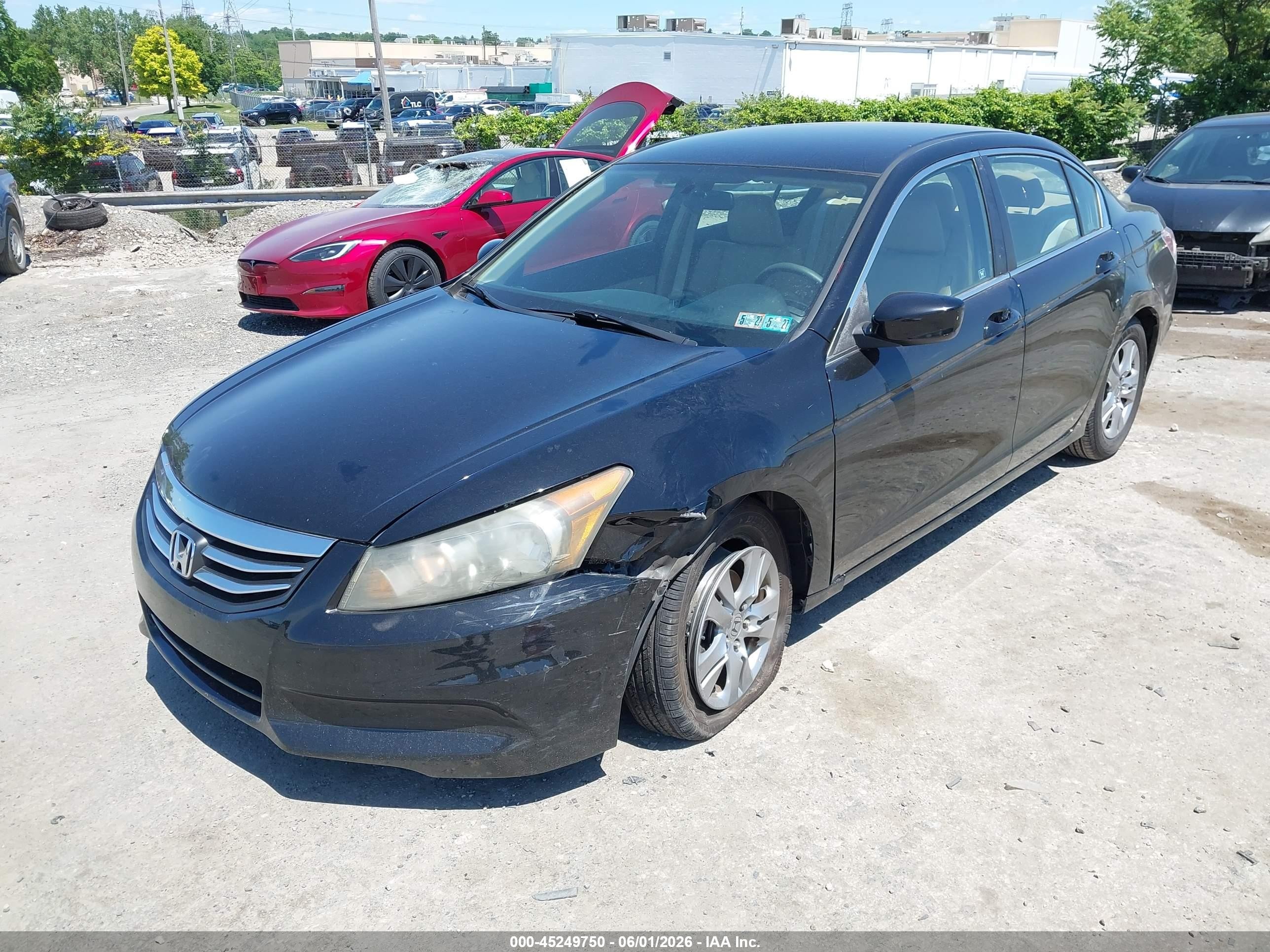 2011 Honda Accord 2.4 Se Black vin: 1HGCP2F67BA117170