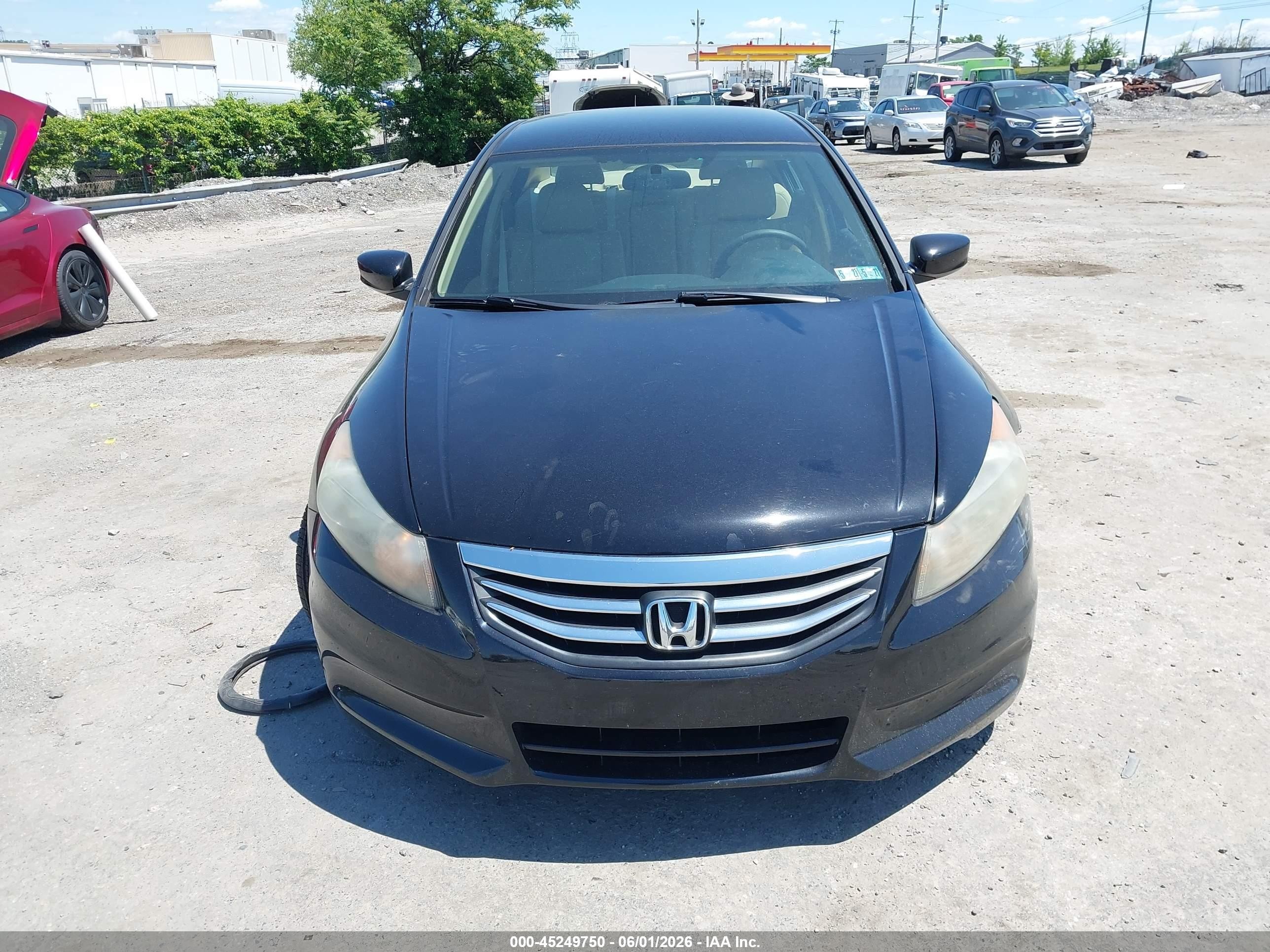 2011 Honda Accord 2.4 Se Black vin: 1HGCP2F67BA117170