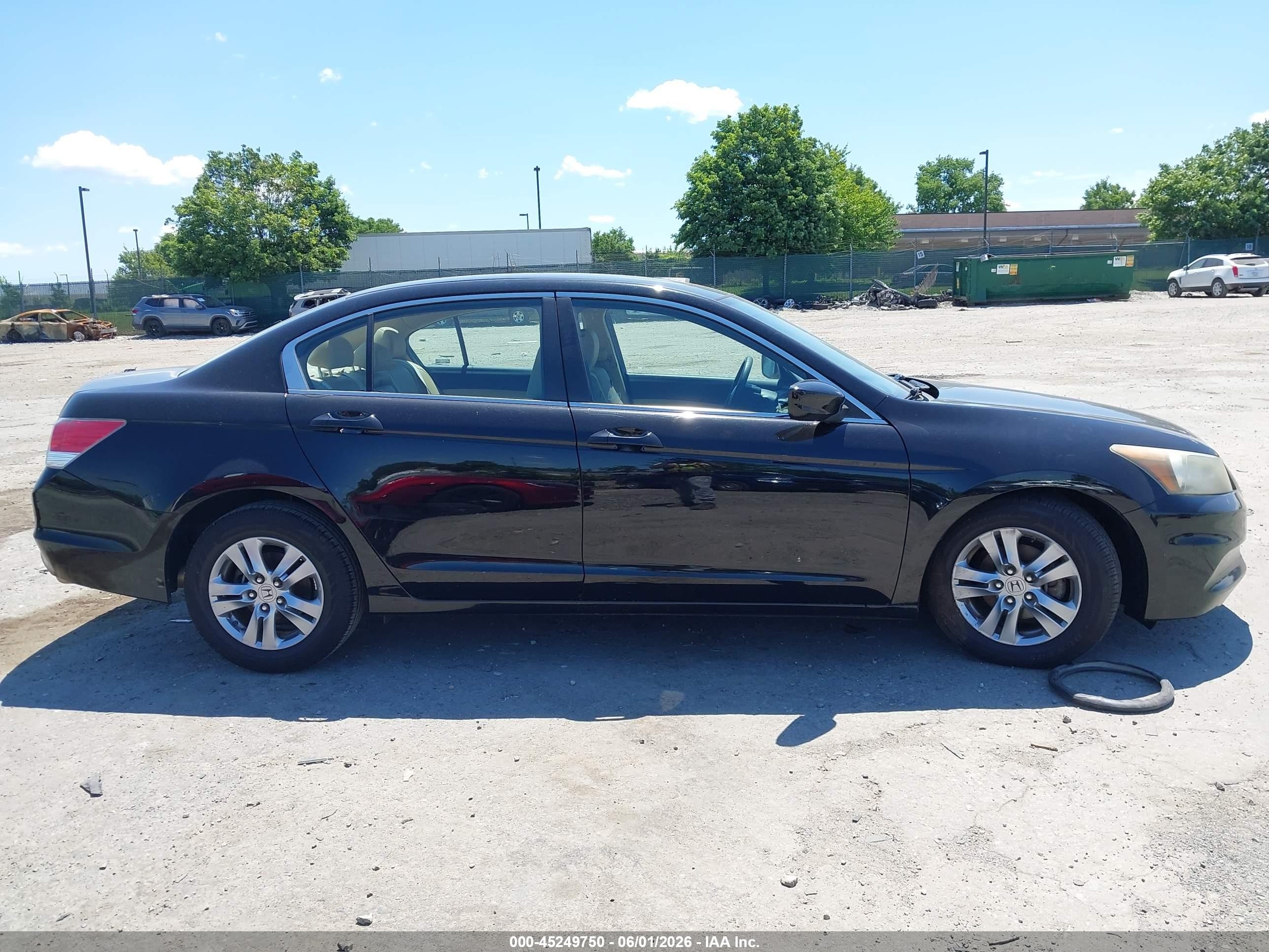 2011 Honda Accord 2.4 Se Black vin: 1HGCP2F67BA117170