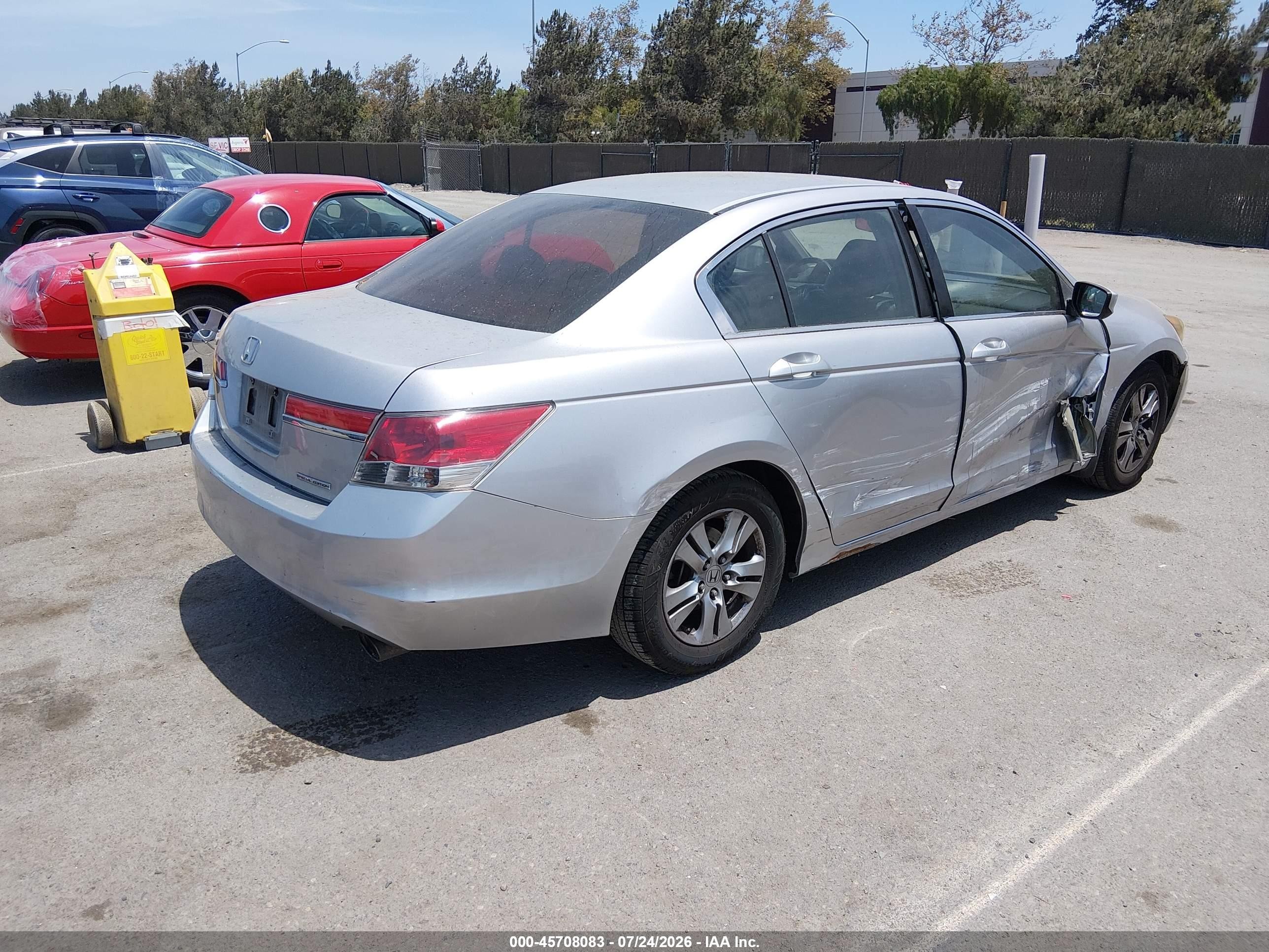 2011 Honda Accord 2.4 Se Silver vin: 1HGCP2F67BA118464