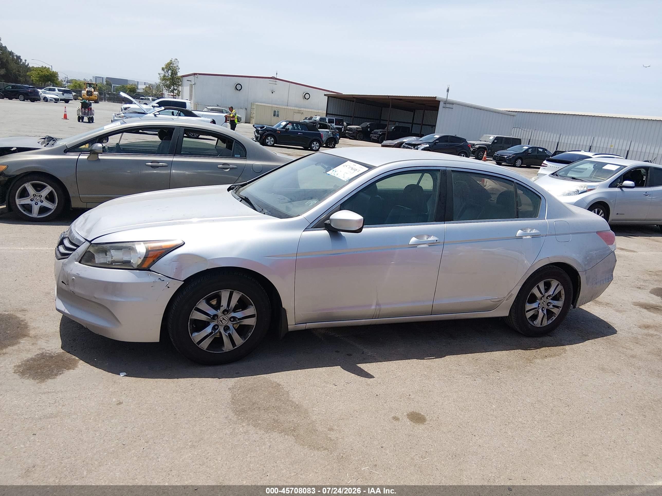 2011 Honda Accord 2.4 Se Silver vin: 1HGCP2F67BA118464