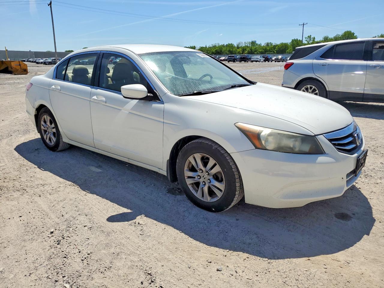 2011 Honda Accord Se White vin: 1HGCP2F67BA143607