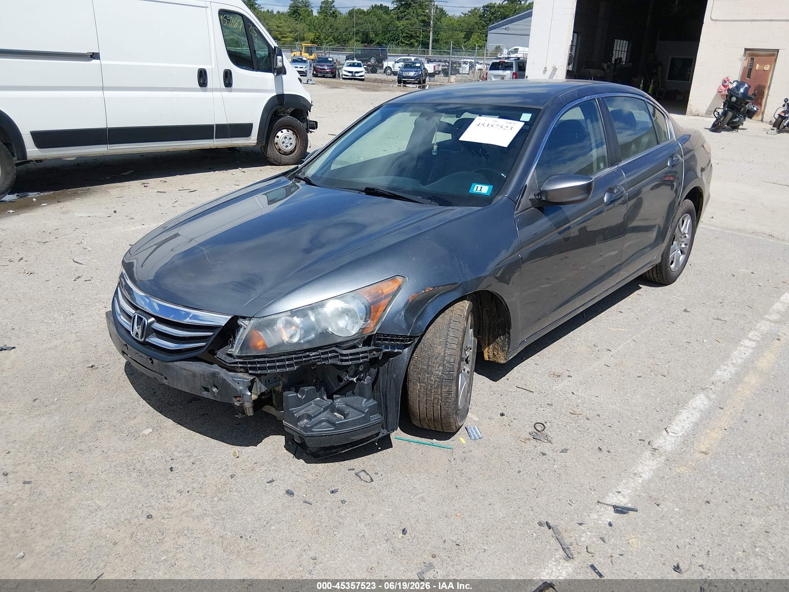 2012 Honda Accord 2.4 Se Gray vin: 1HGCP2F67CA014316