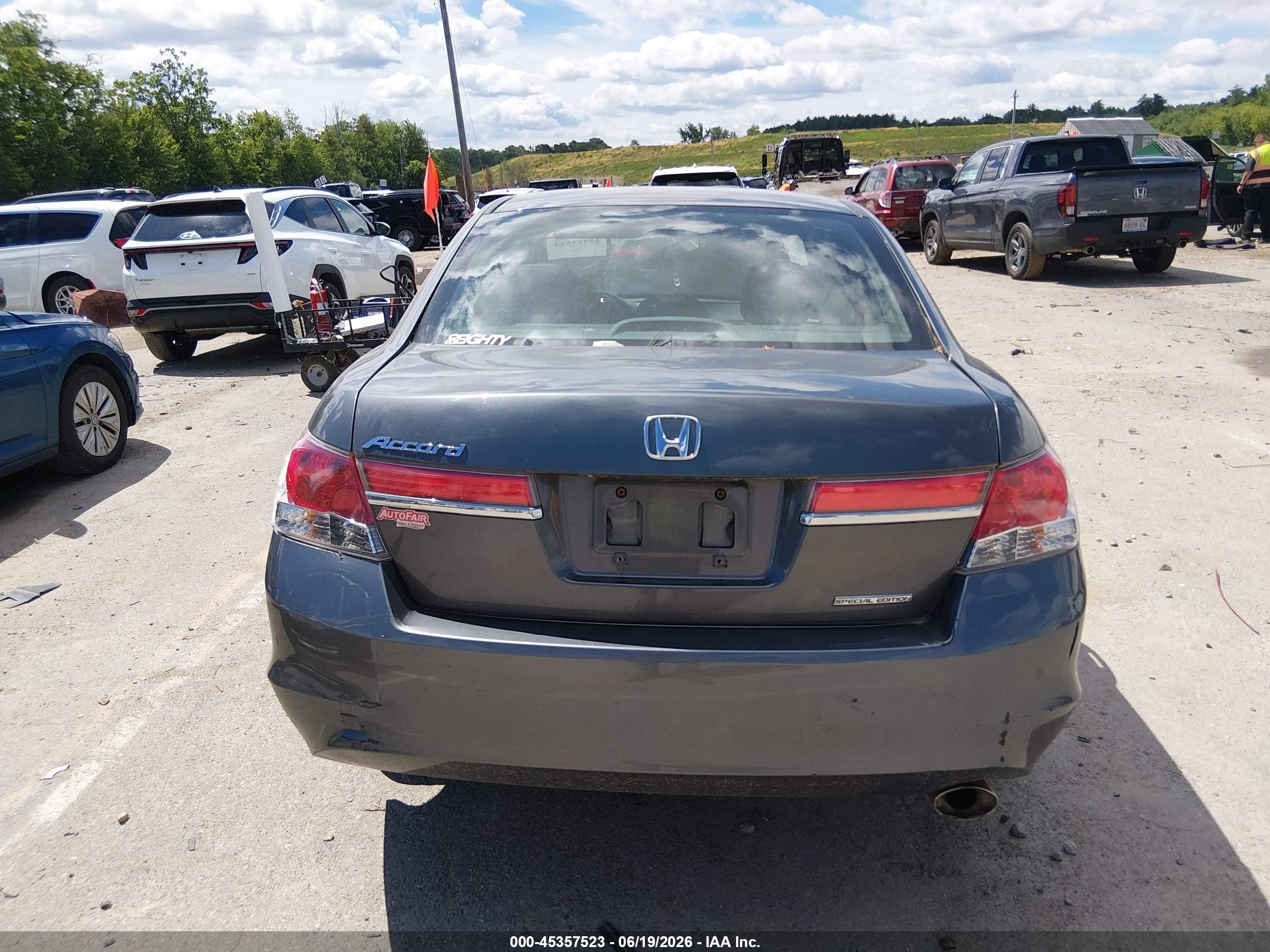 2012 Honda Accord 2.4 Se Gray vin: 1HGCP2F67CA014316