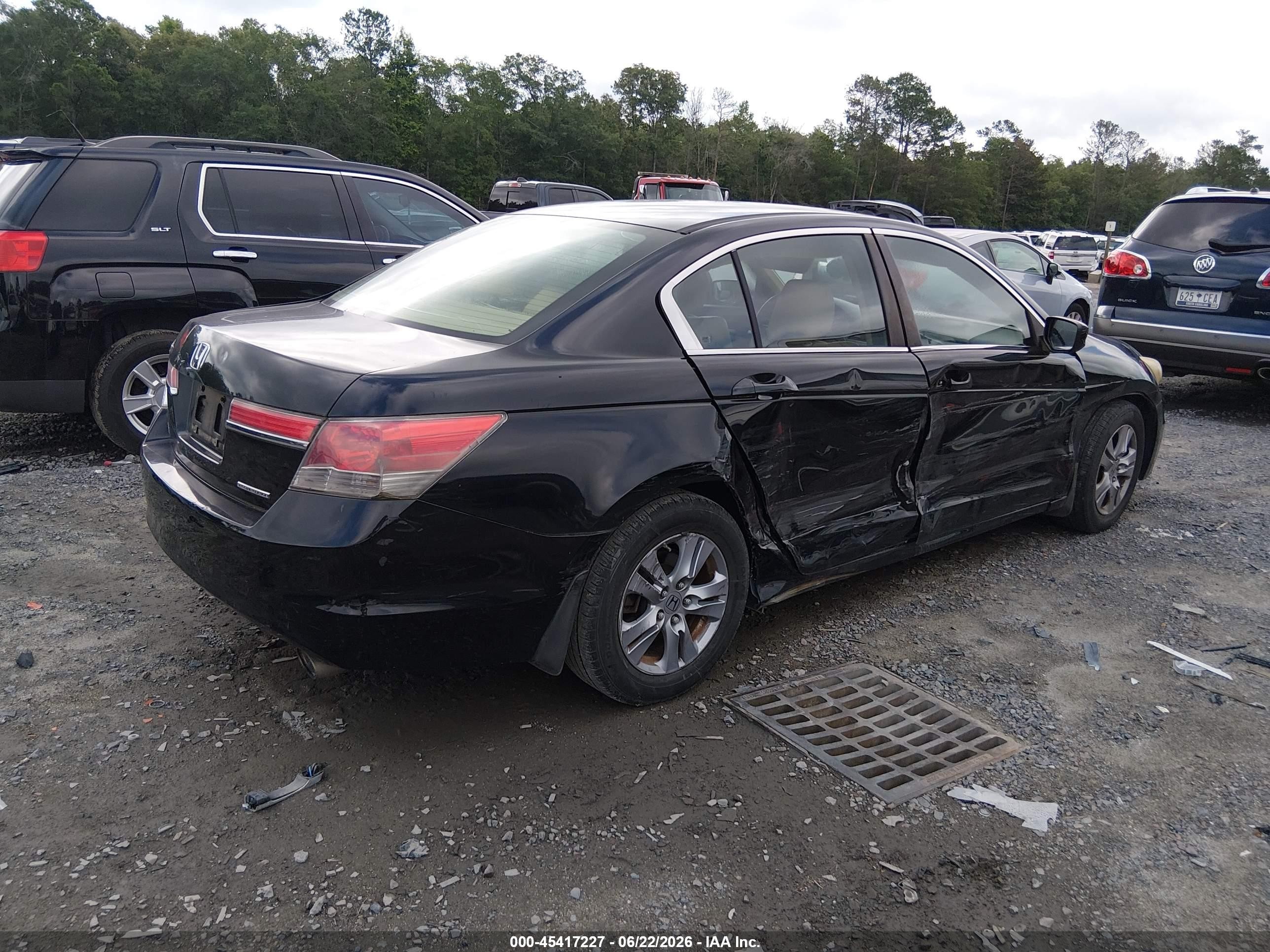 2012 Honda Accord 2.4 Se Black vin: 1HGCP2F67CA040883