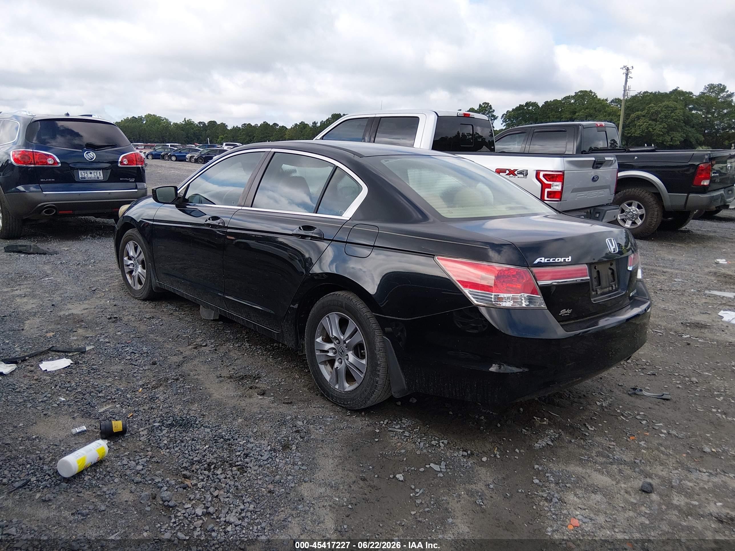 2012 Honda Accord 2.4 Se Black vin: 1HGCP2F67CA040883