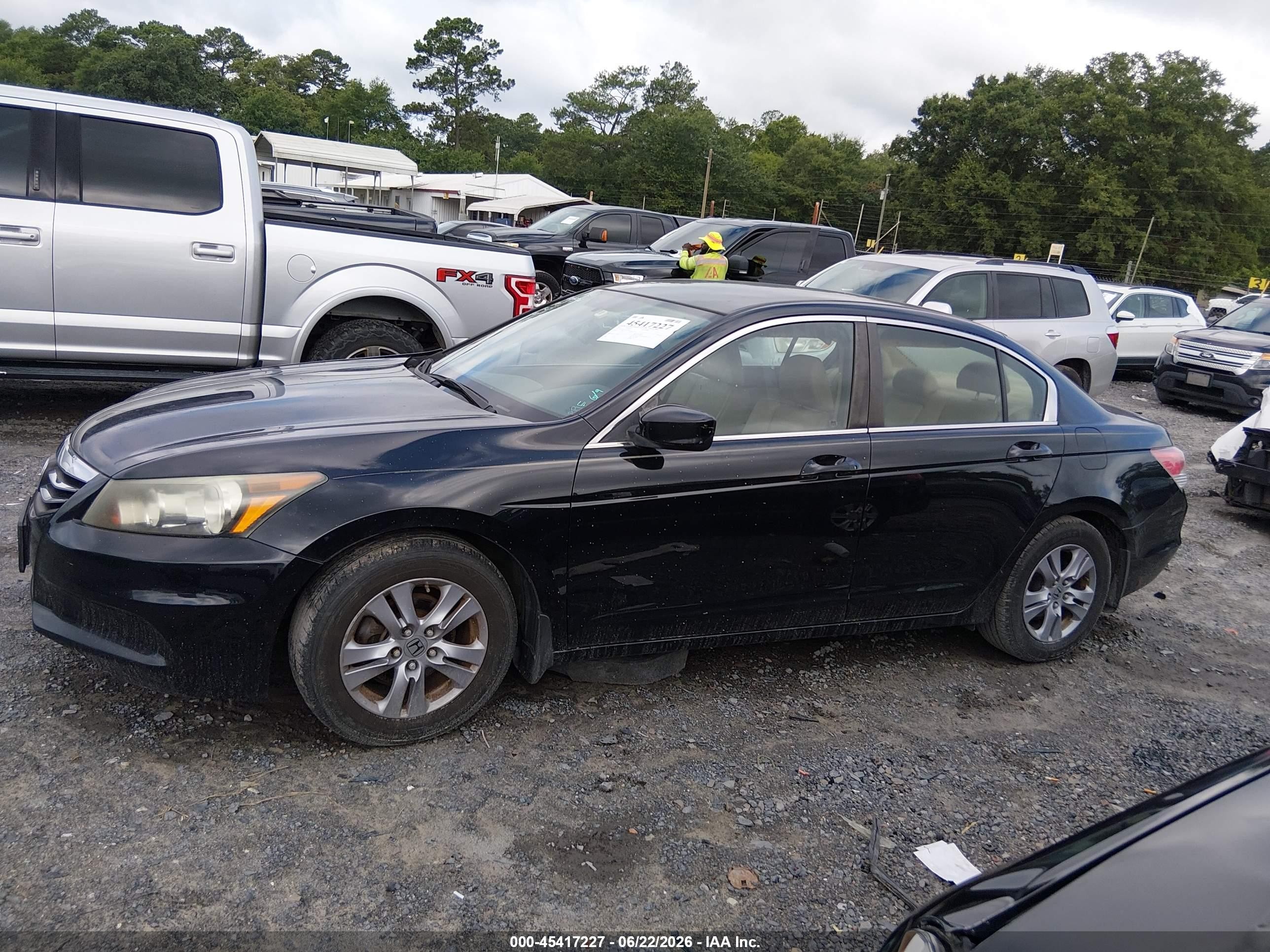 2012 Honda Accord 2.4 Se Black vin: 1HGCP2F67CA040883