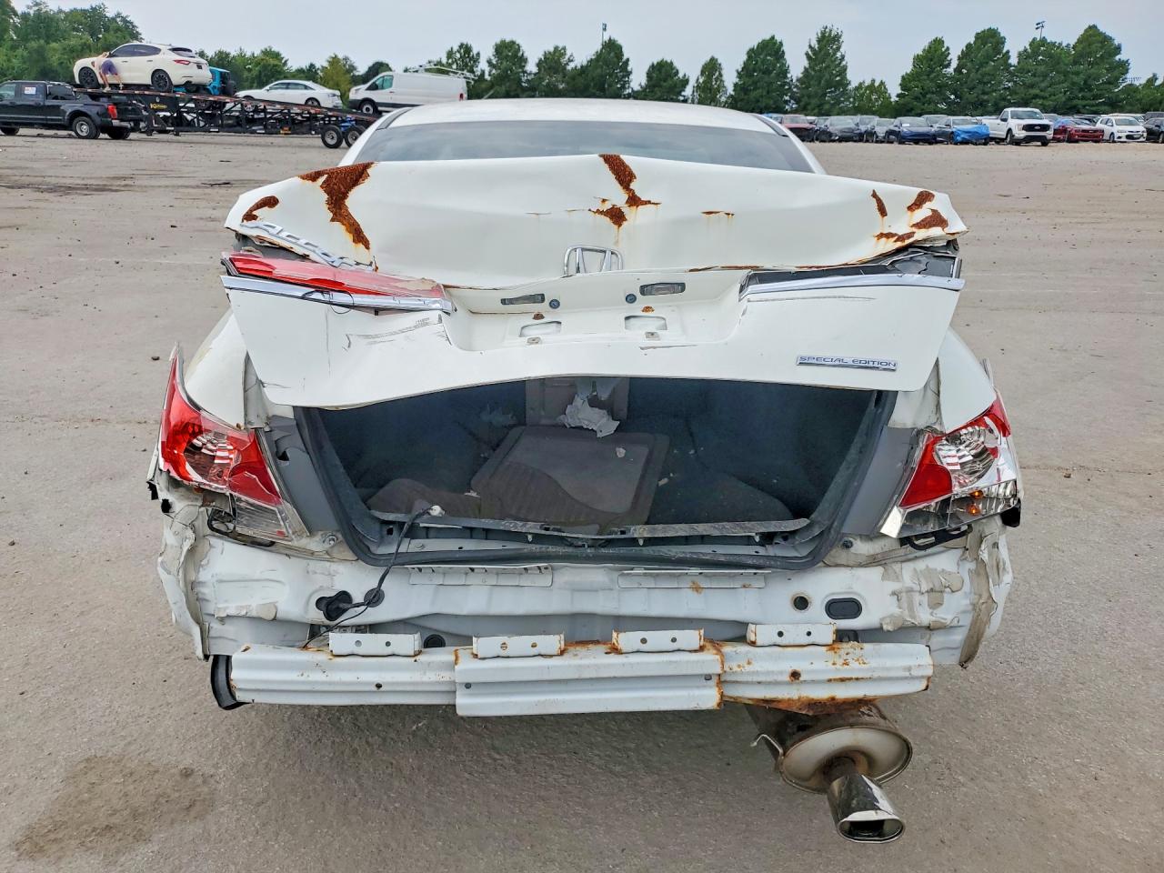 2012 Honda Accord Se White vin: 1HGCP2F67CA046943