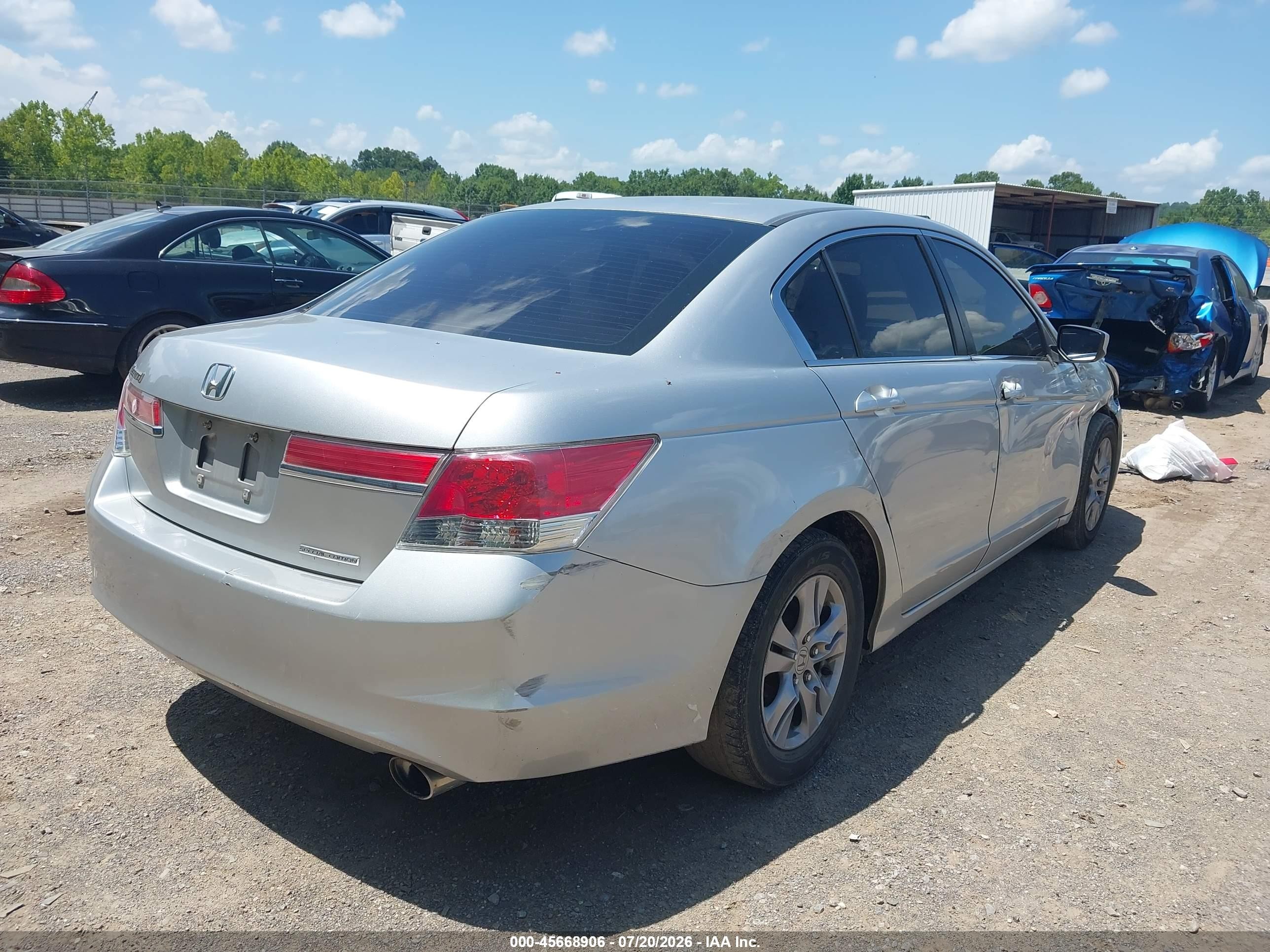 2012 Honda Accord 2.4 Se Silver vin: 1HGCP2F67CA071051