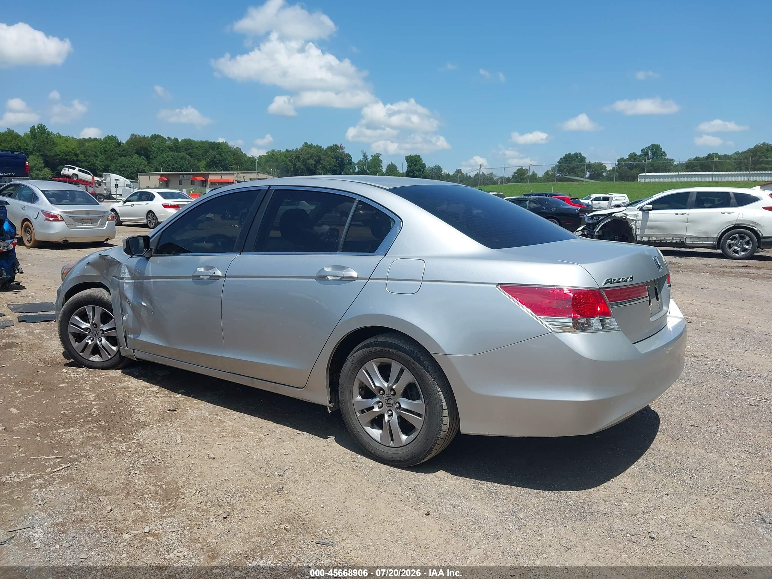2012 Honda Accord 2.4 Se Silver vin: 1HGCP2F67CA071051