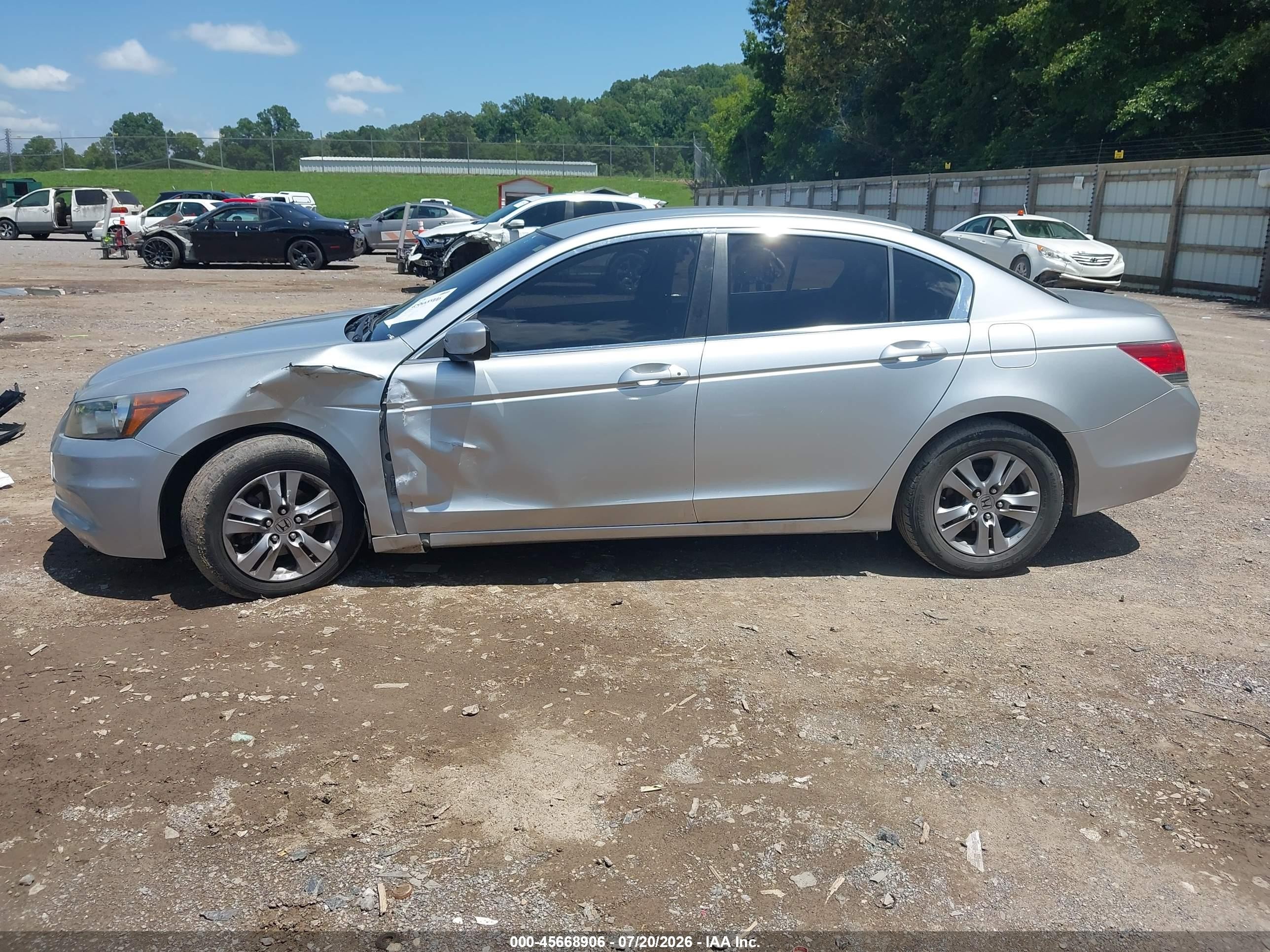 2012 Honda Accord 2.4 Se Silver vin: 1HGCP2F67CA071051