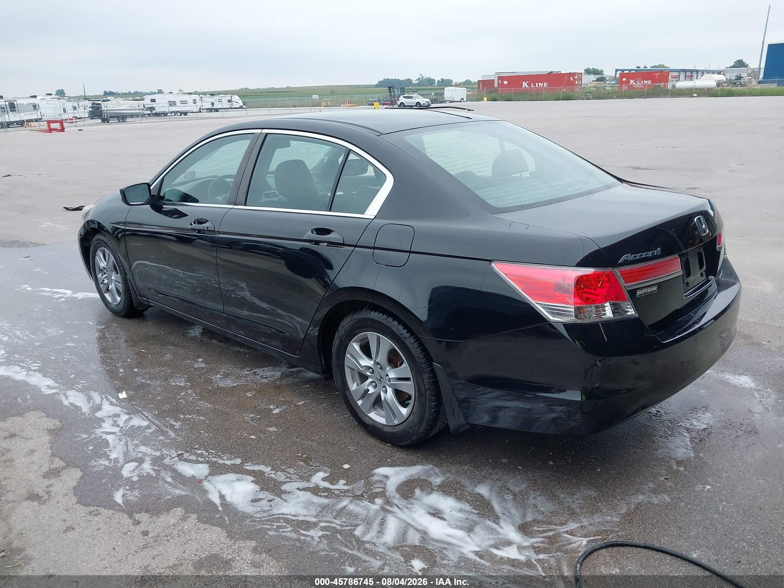 2012 Honda Accord 2.4 Se Black vin: 1HGCP2F67CA087170