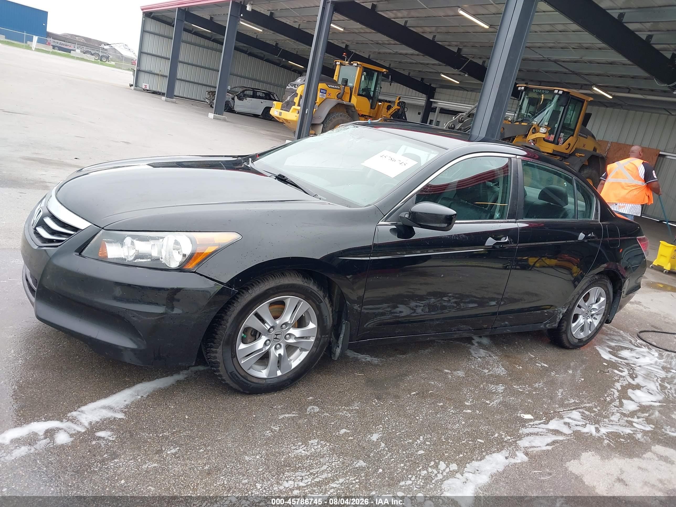 2012 Honda Accord 2.4 Se Black vin: 1HGCP2F67CA087170