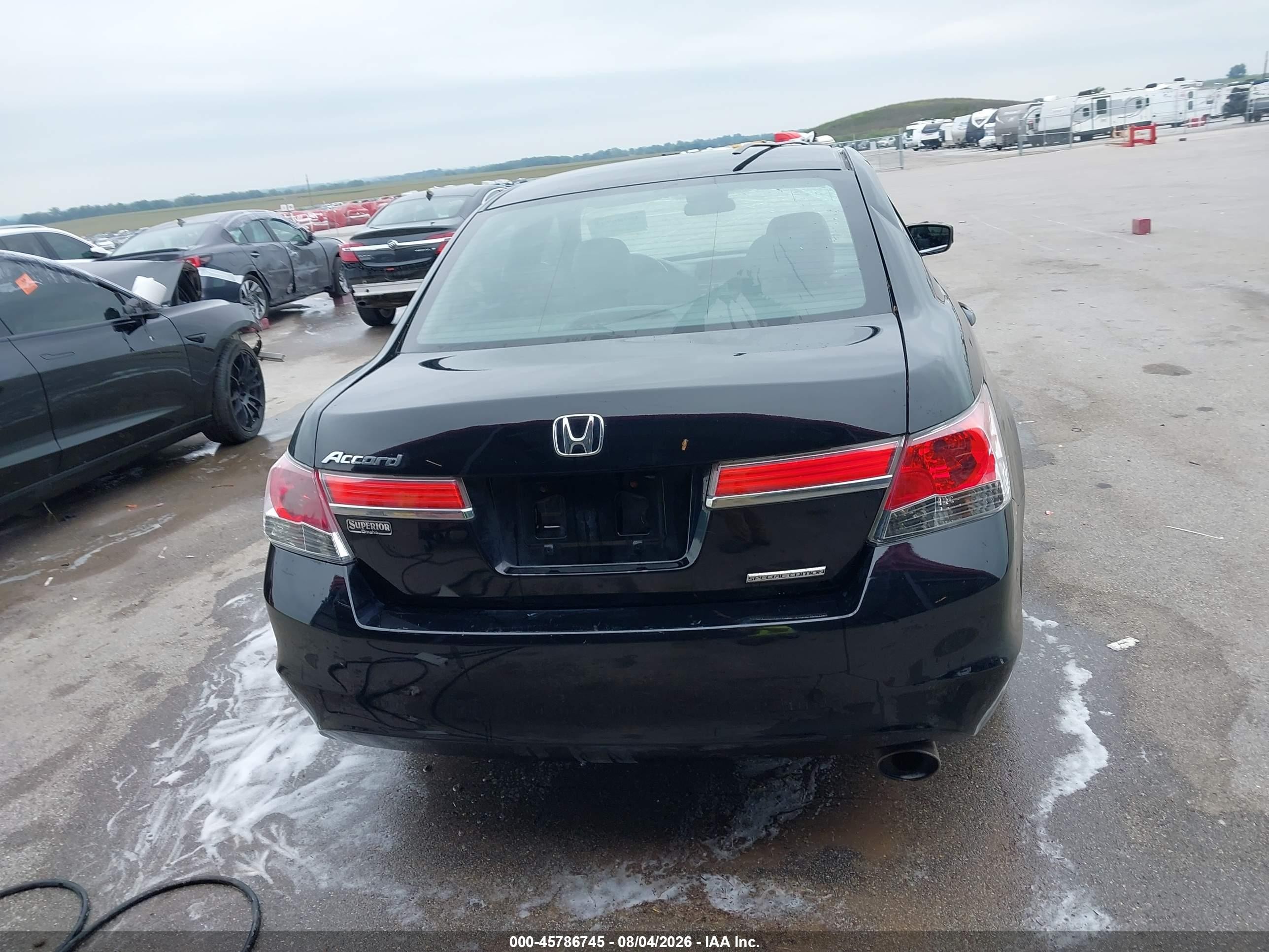 2012 Honda Accord 2.4 Se Black vin: 1HGCP2F67CA087170