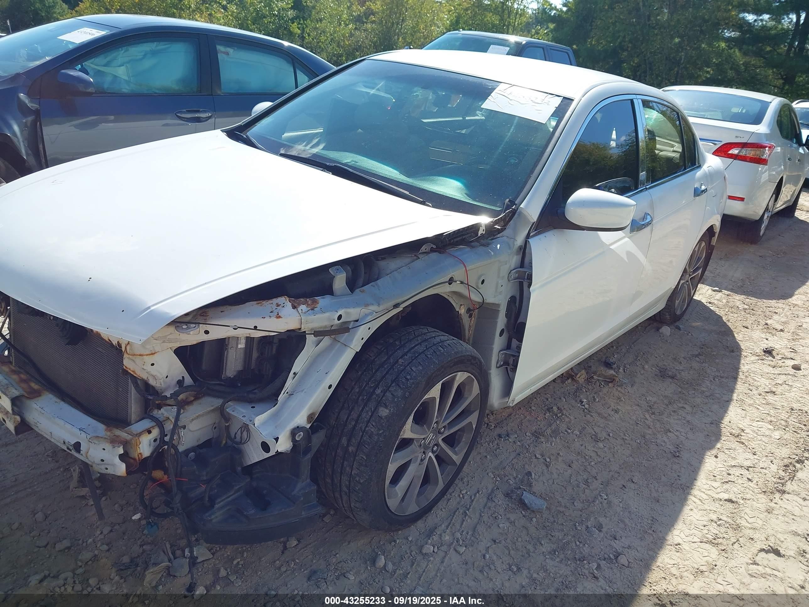 2012 Honda Accord 2.4 Se White vin: 1HGCP2F67CA088996