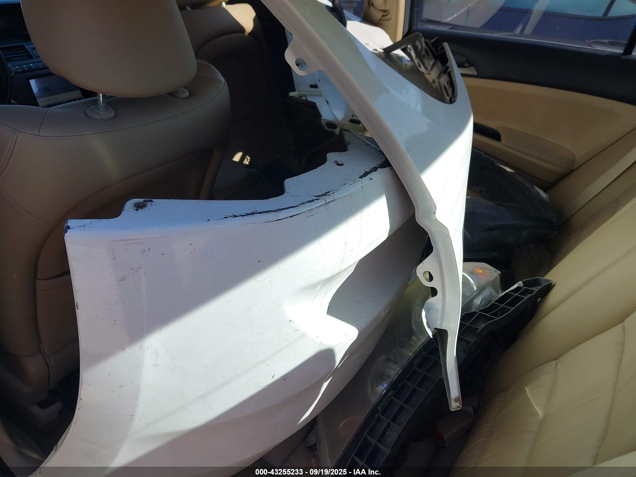 2012 Honda Accord 2.4 Se White vin: 1HGCP2F67CA088996