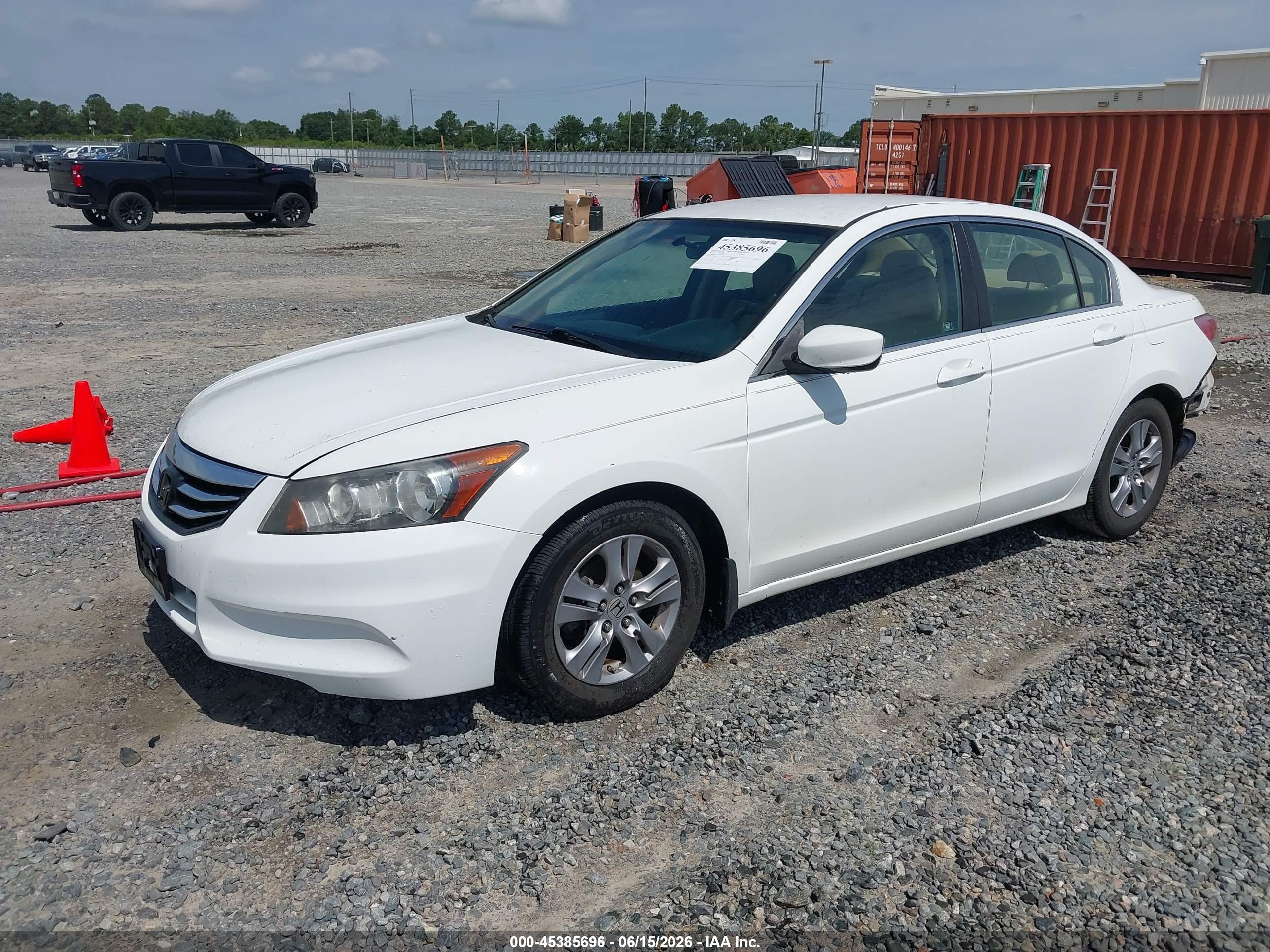 2012 Honda Accord 2.4 Se White vin: 1HGCP2F67CA103934