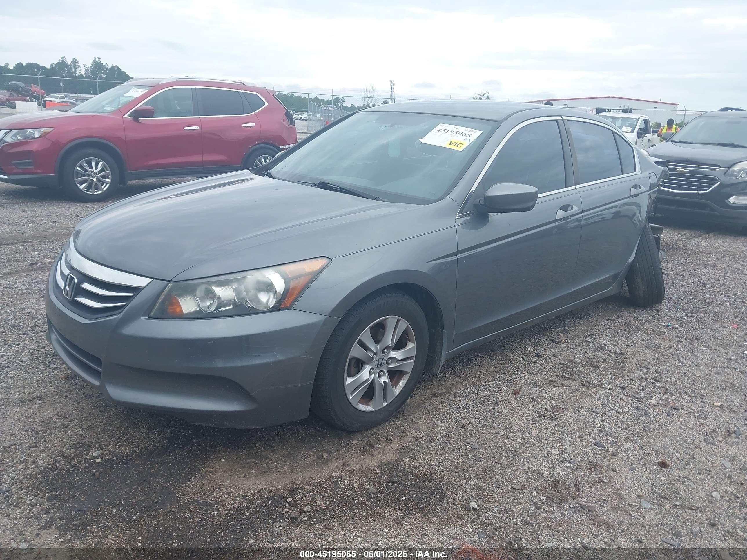 2012 Honda Accord 2.4 Se Серый vin: 1HGCP2F67CA106218