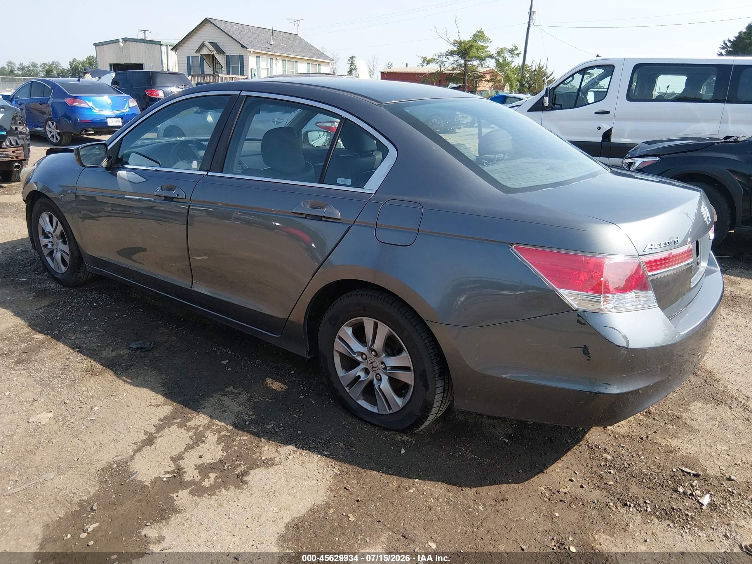 2012 Honda Accord 2.4 Se Gray vin: 1HGCP2F67CA137176
