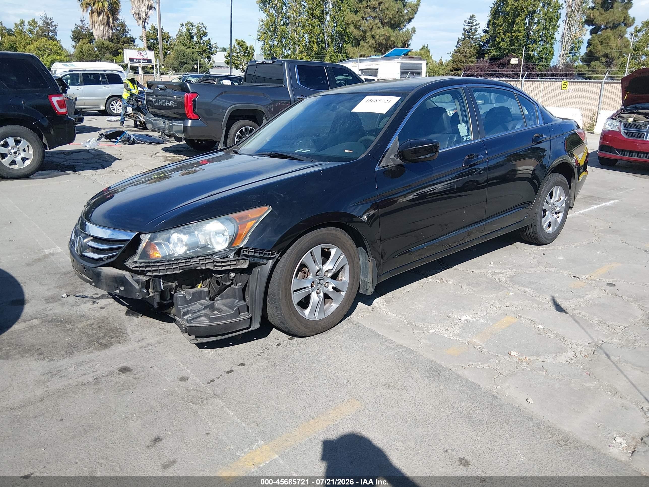 2012 Honda Accord 2.4 Se Черный vin: 1HGCP2F67CA158495