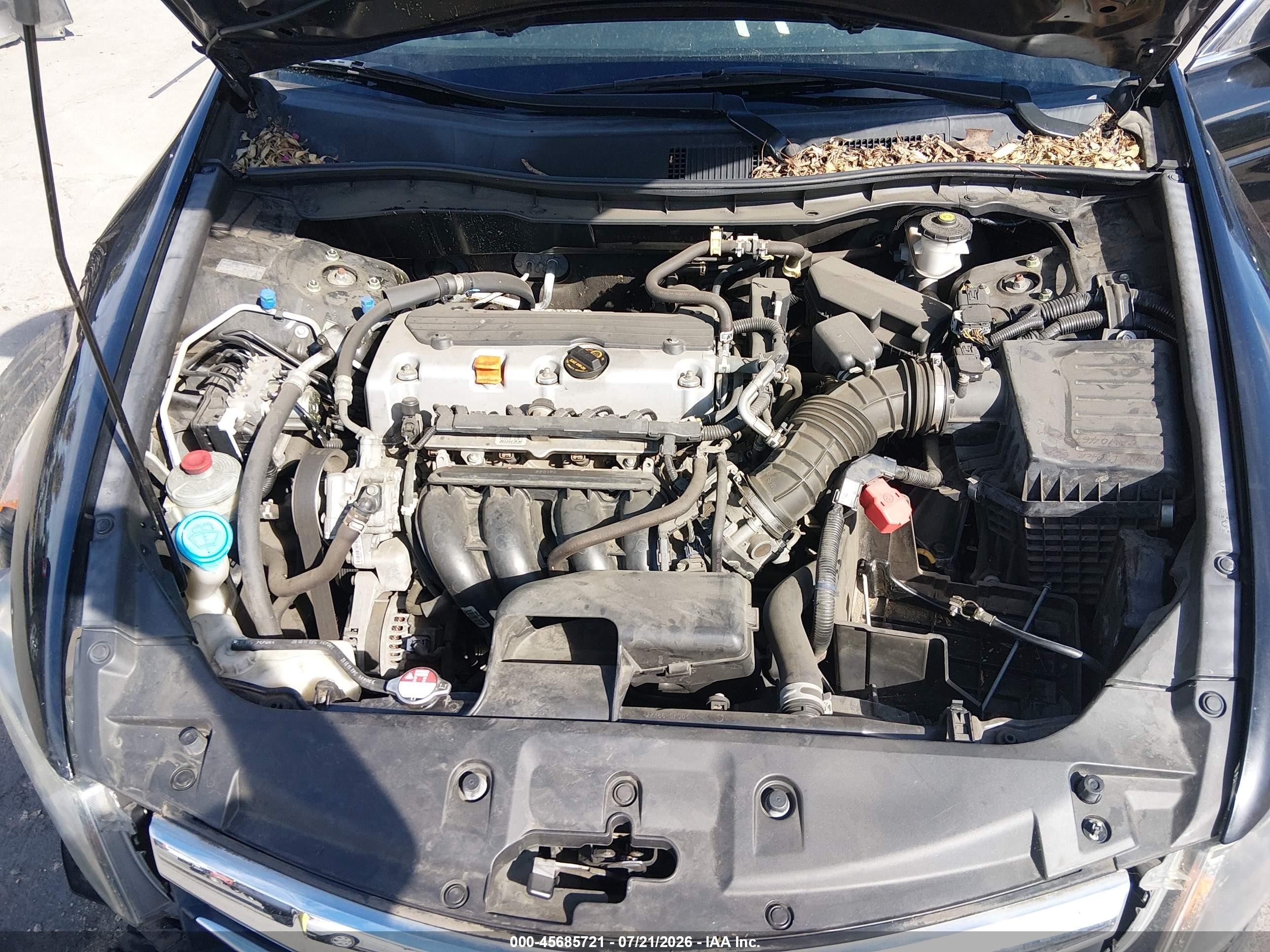 2012 Honda Accord 2.4 Se Черный vin: 1HGCP2F67CA158495