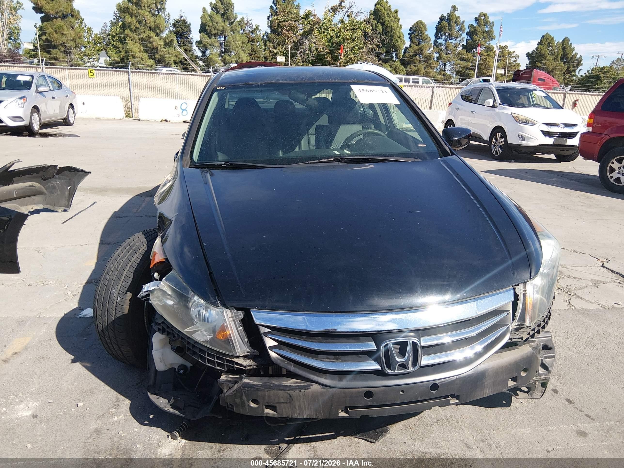 2012 Honda Accord 2.4 Se Черный vin: 1HGCP2F67CA158495