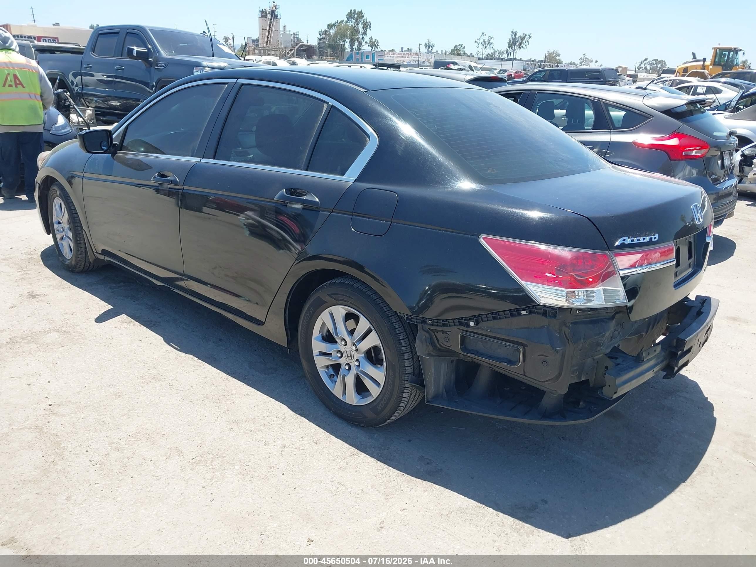 2012 Honda Accord 2.4 Se Black vin: 1HGCP2F67CA163292