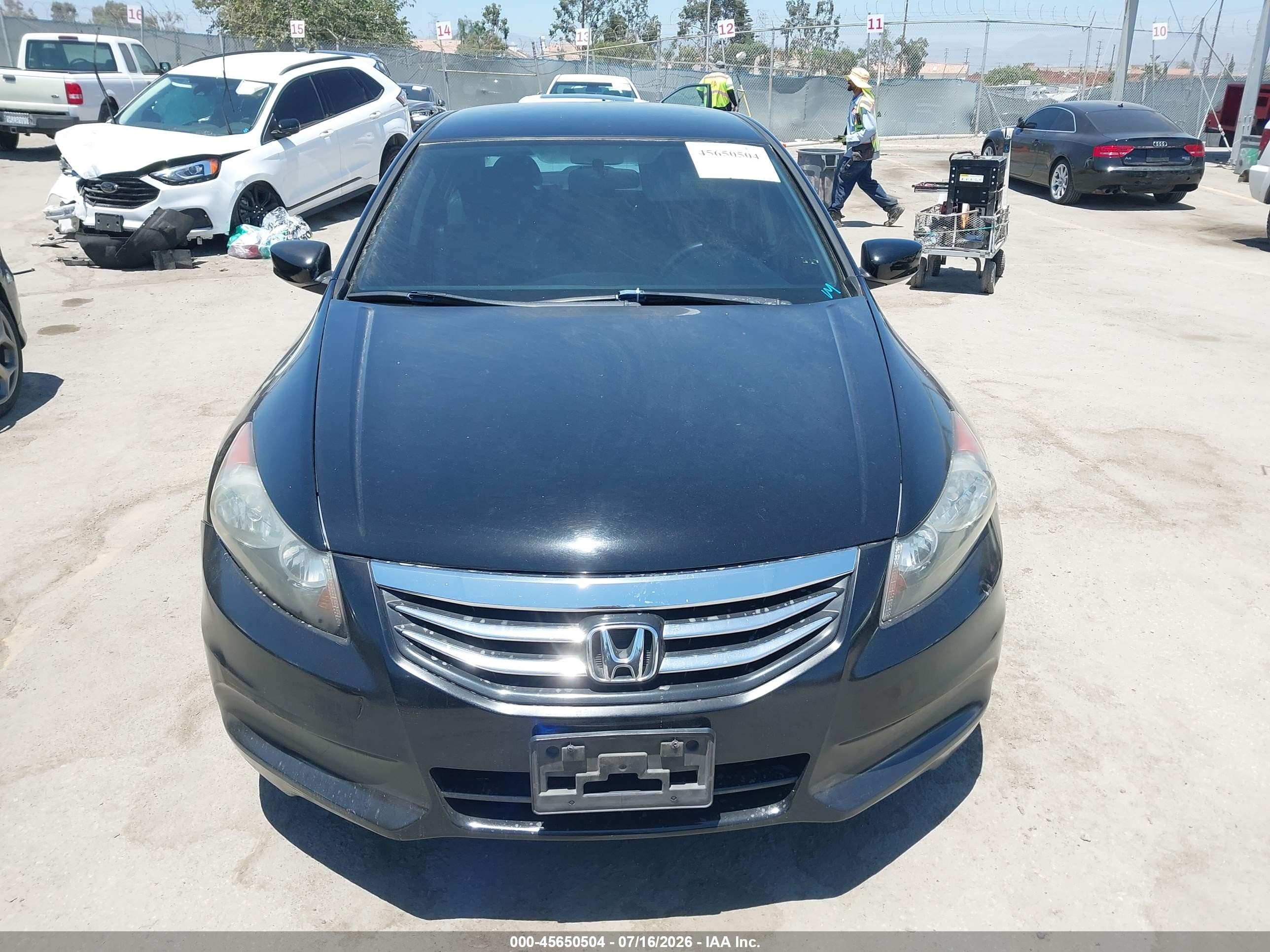 2012 Honda Accord 2.4 Se Black vin: 1HGCP2F67CA163292