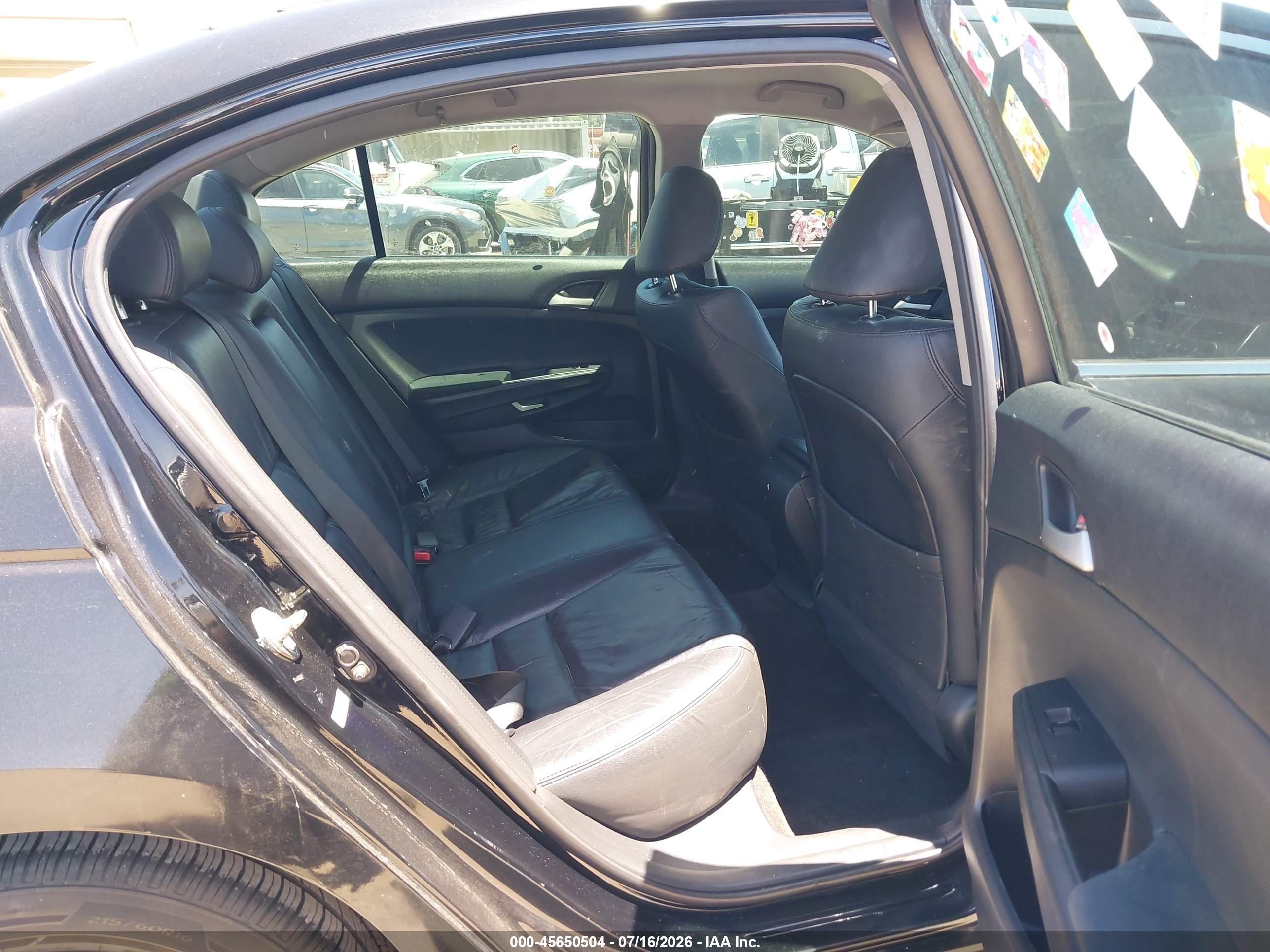 2012 Honda Accord 2.4 Se Black vin: 1HGCP2F67CA163292