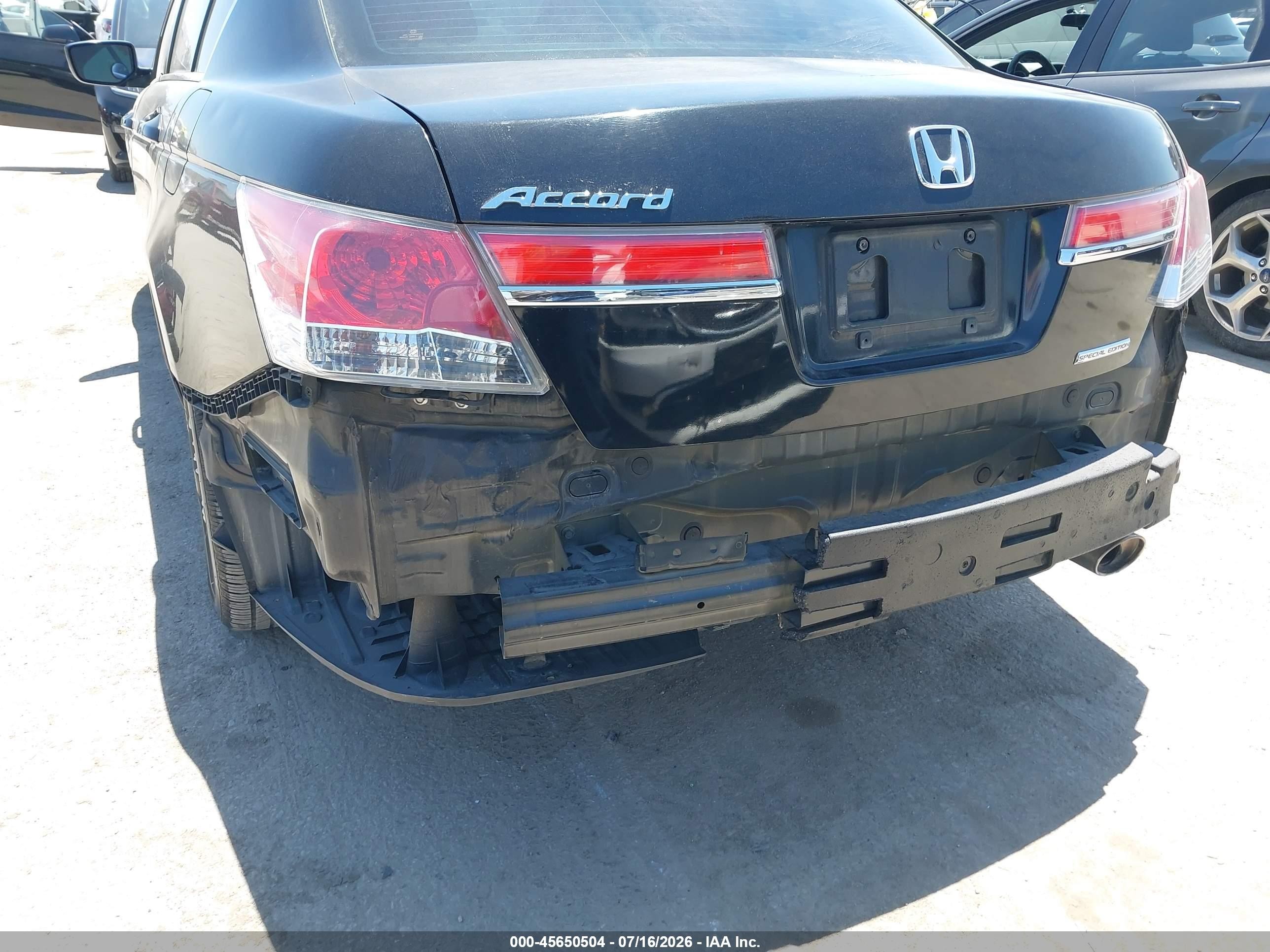 2012 Honda Accord 2.4 Se Black vin: 1HGCP2F67CA163292