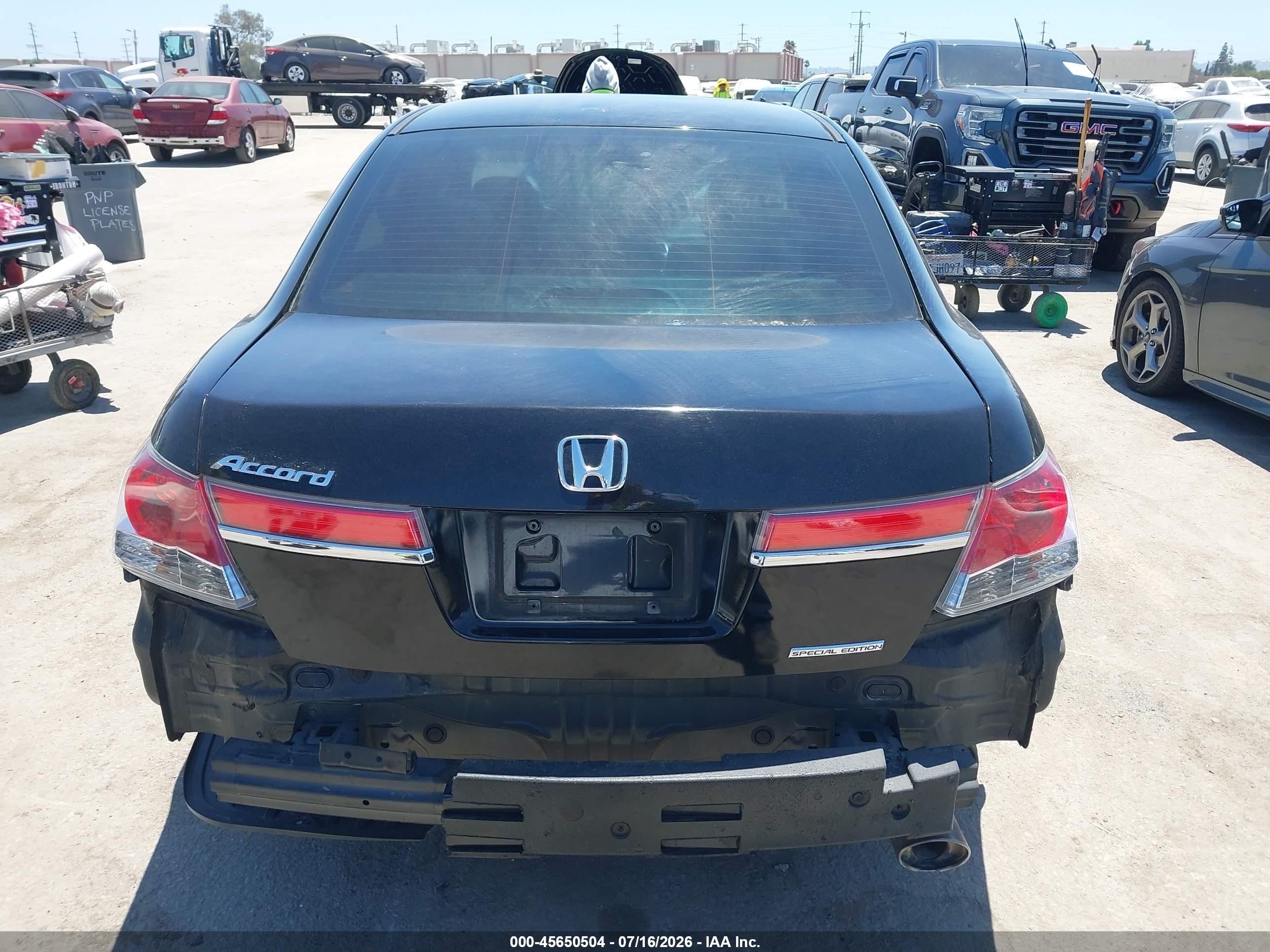2012 Honda Accord 2.4 Se Black vin: 1HGCP2F67CA163292