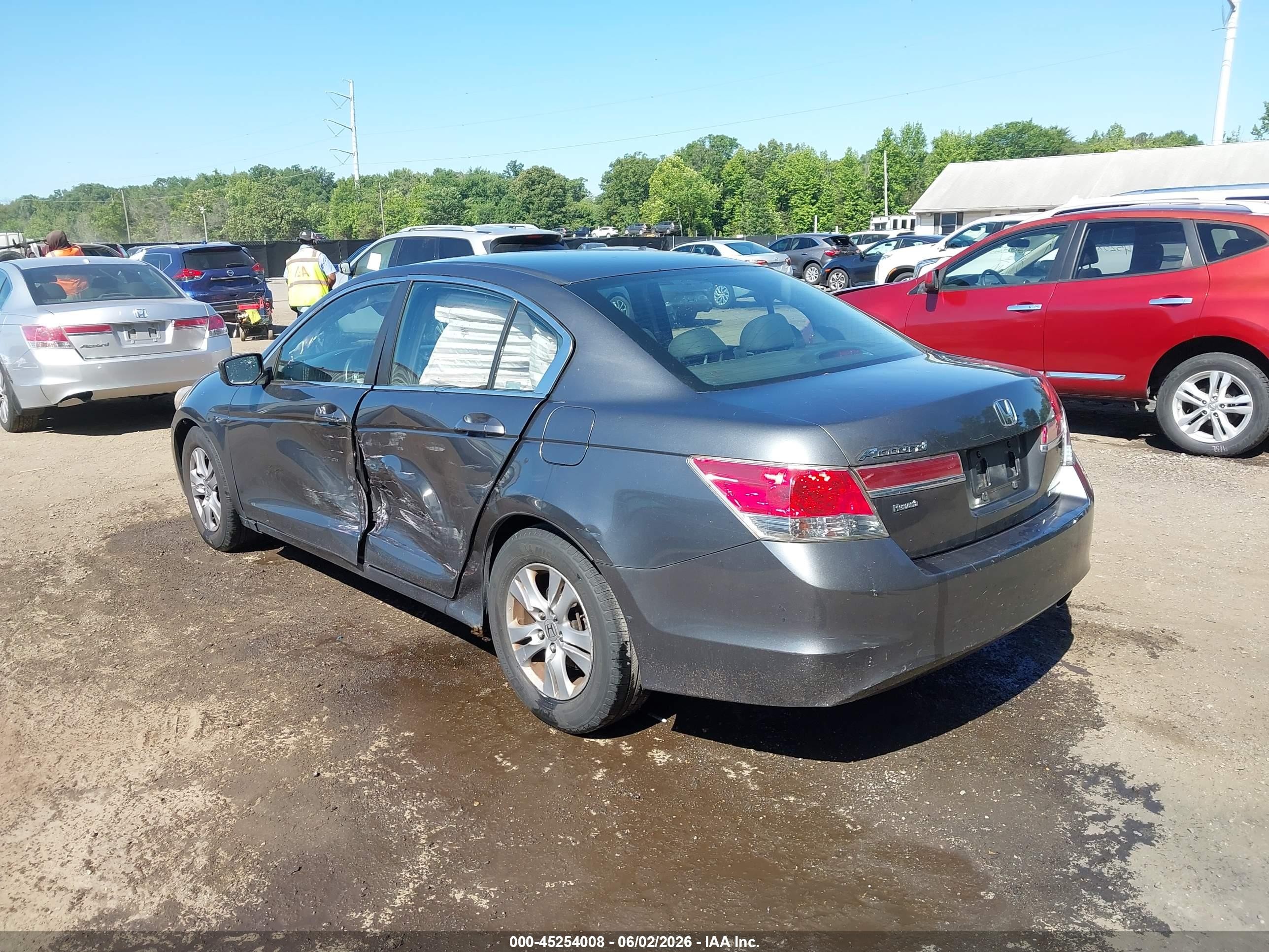 2012 Honda Accord 2.4 Se Gray vin: 1HGCP2F67CA168332