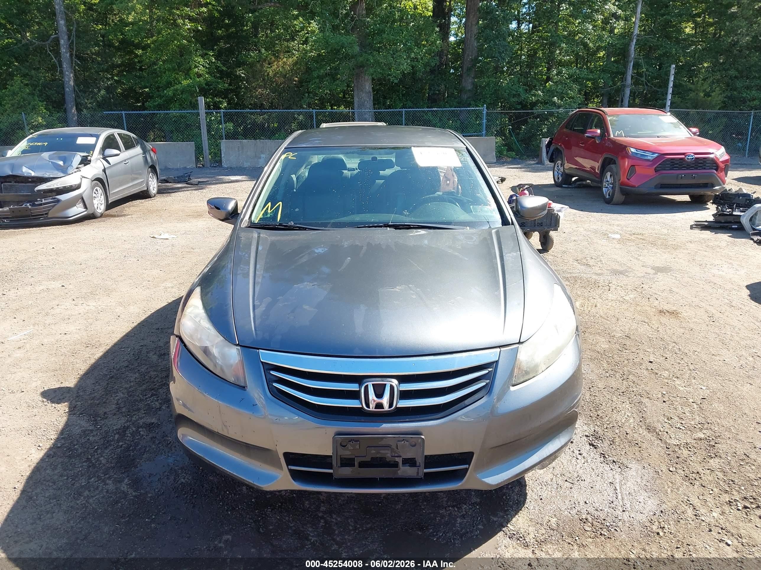 2012 Honda Accord 2.4 Se Gray vin: 1HGCP2F67CA168332