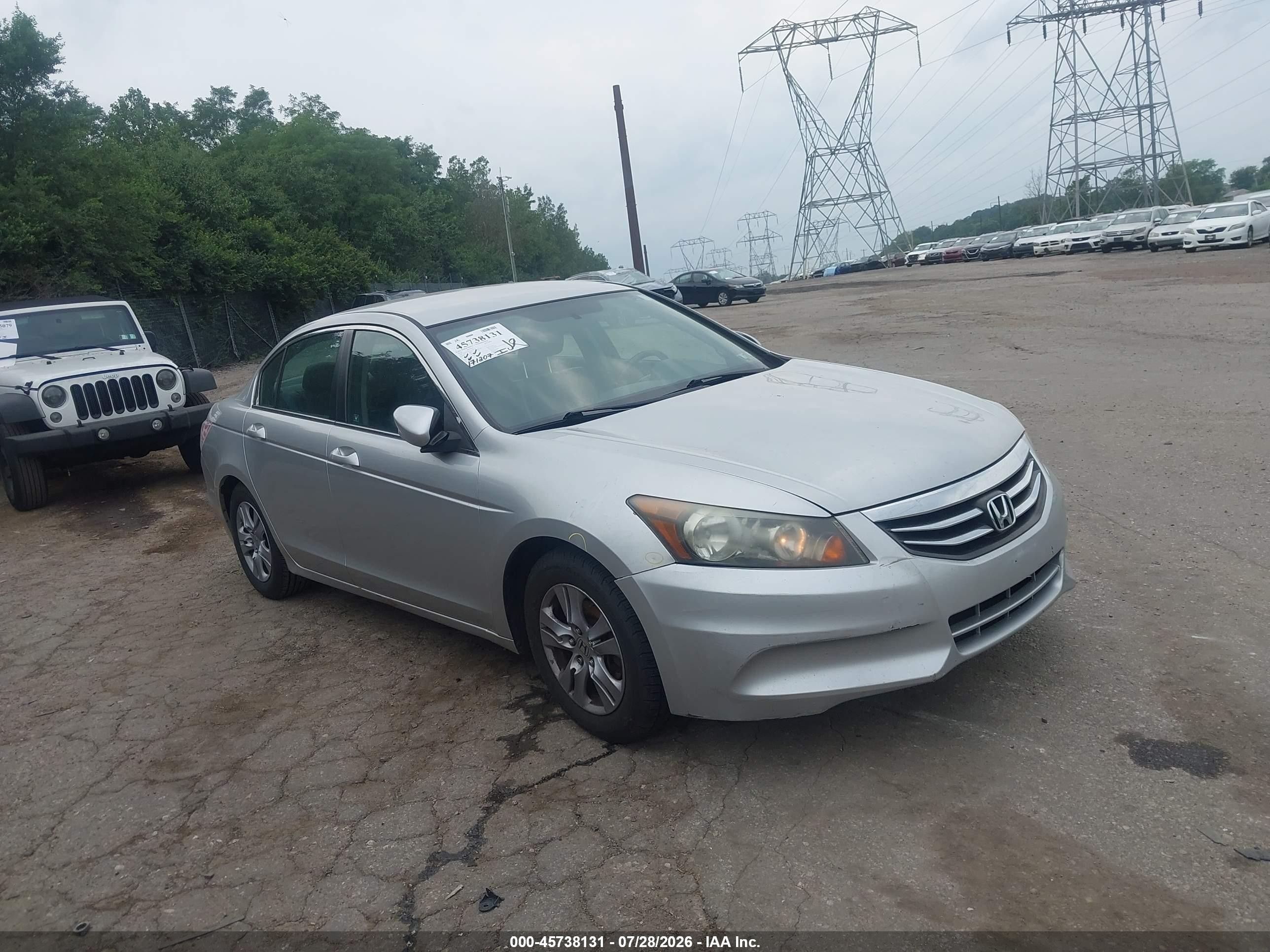 2012 Honda Accord 2.4 Se Серебряный vin: 1HGCP2F67CA185812