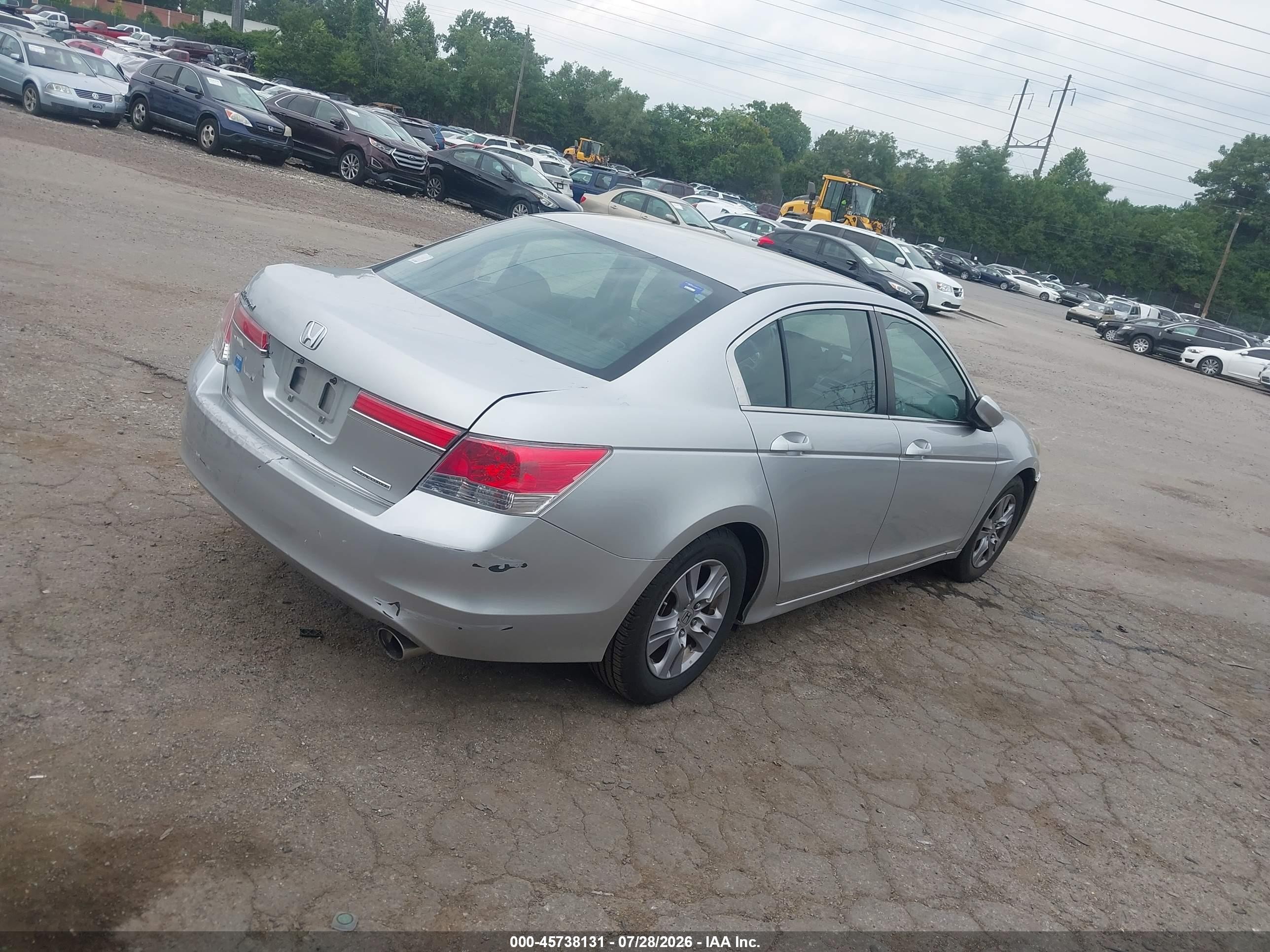 2012 Honda Accord 2.4 Se Серебряный vin: 1HGCP2F67CA185812