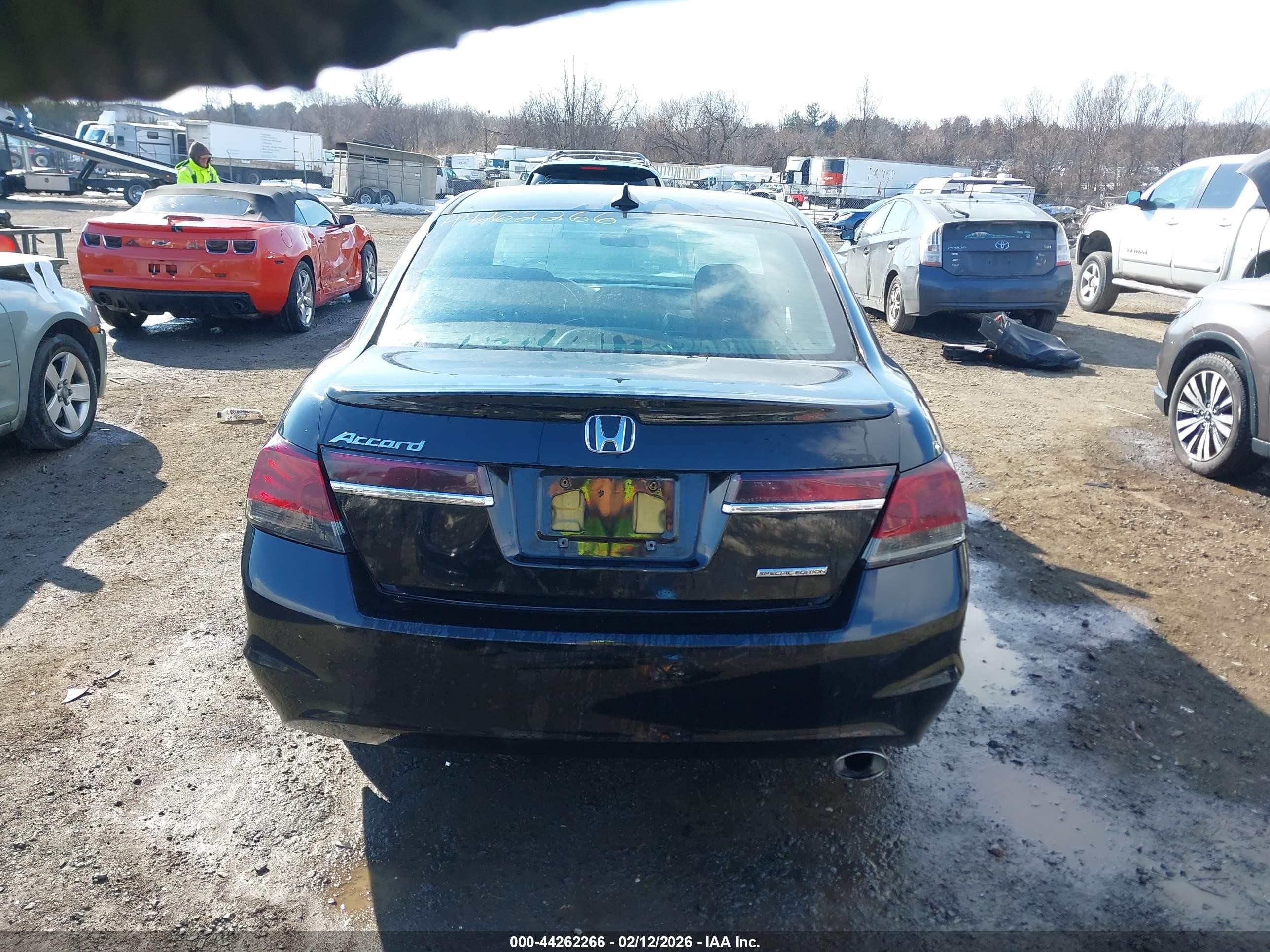 2012 Honda Accord 2.4 Se Черный vin: 1HGCP2F67CA200342