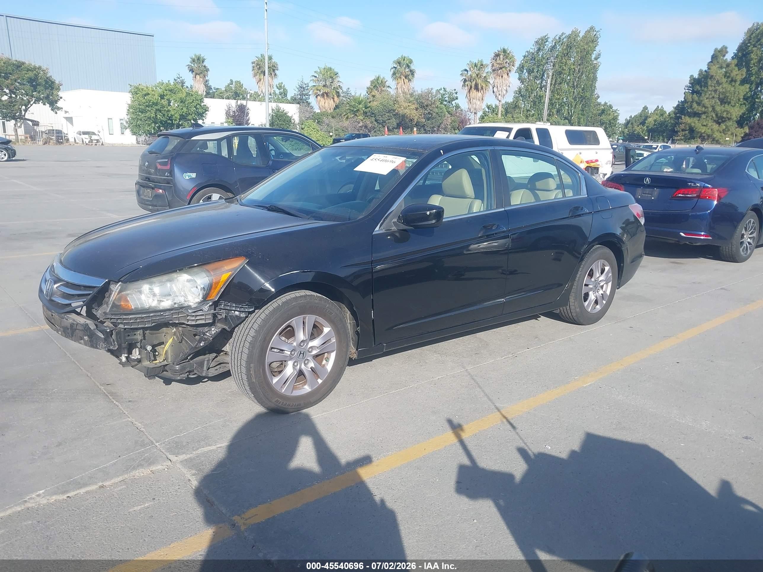 2012 Honda Accord 2.4 Se Black vin: 1HGCP2F67CA233227
