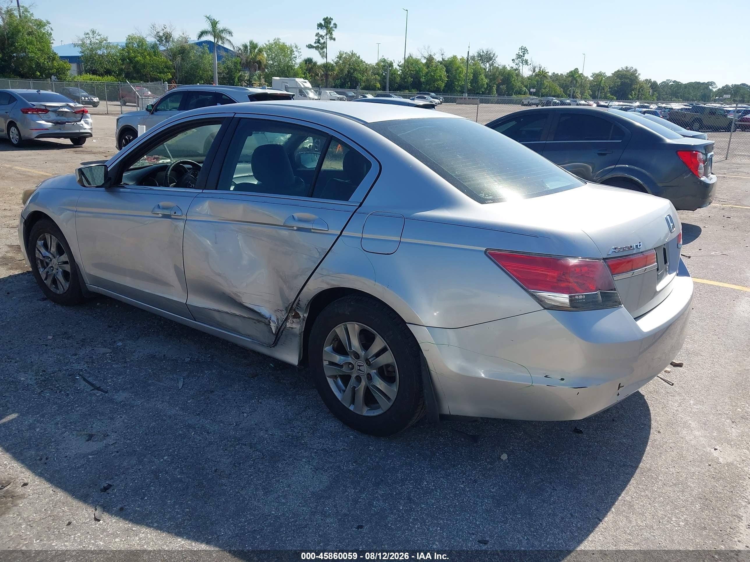 2011 Honda Accord 2.4 Se Silver vin: 1HGCP2F68BA056007
