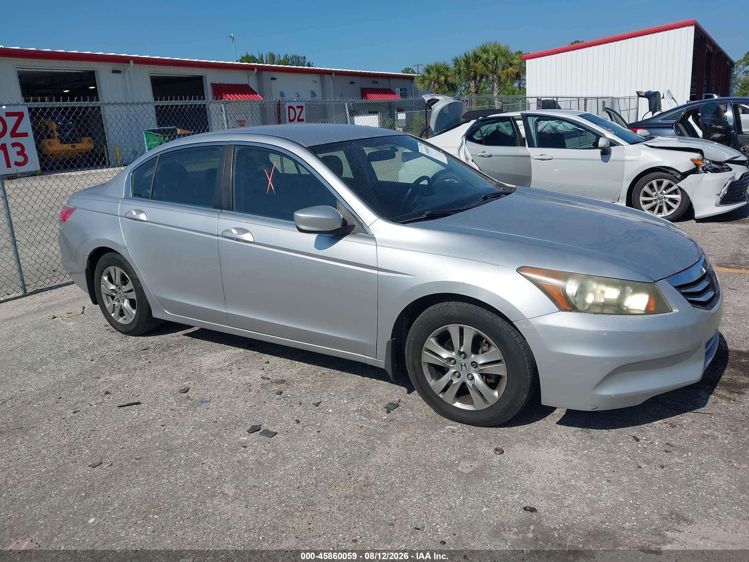 2011 Honda Accord 2.4 Se Silver vin: 1HGCP2F68BA056007
