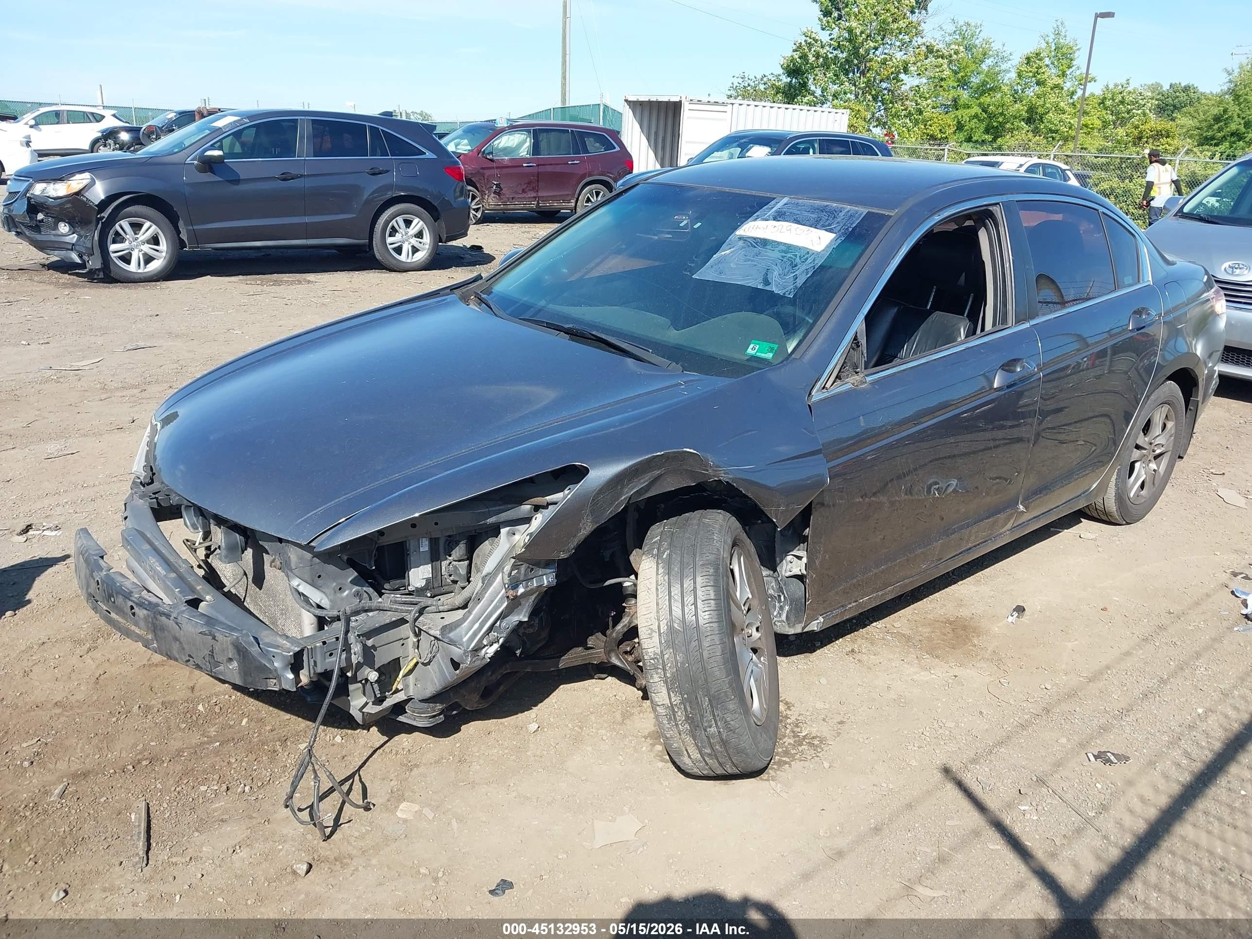2011 Honda Accord 2.4 Se Серый vin: 1HGCP2F68BA067265