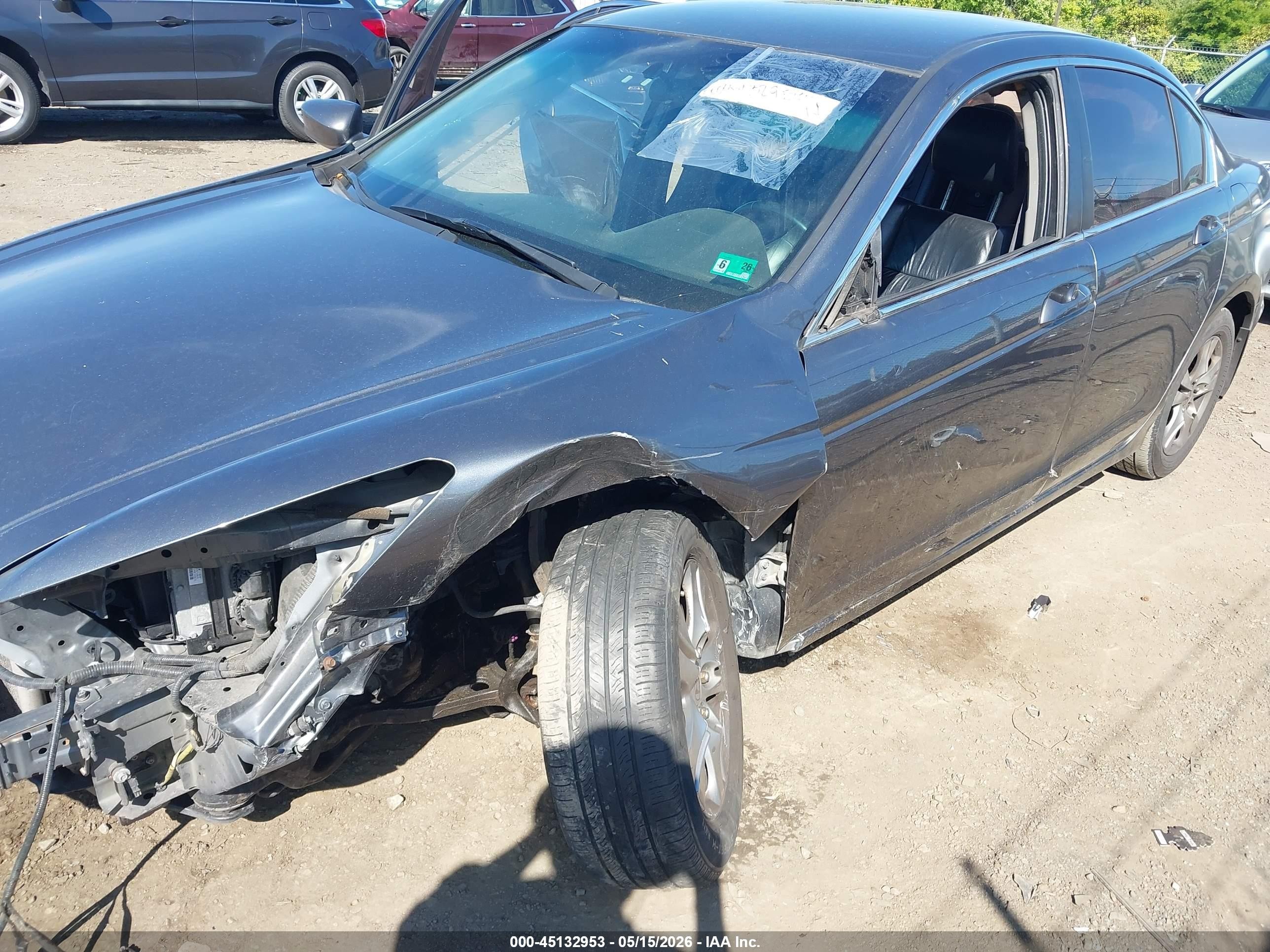 2011 Honda Accord 2.4 Se Серый vin: 1HGCP2F68BA067265