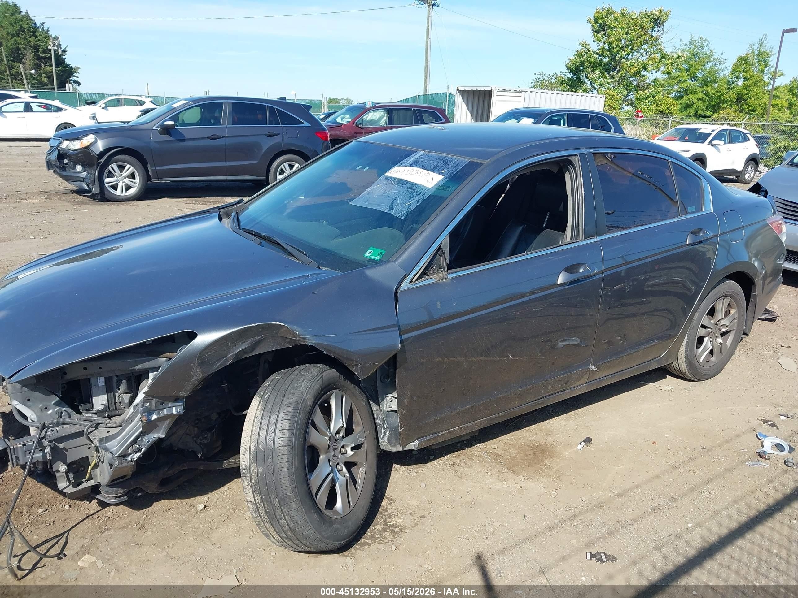 2011 Honda Accord 2.4 Se Серый vin: 1HGCP2F68BA067265